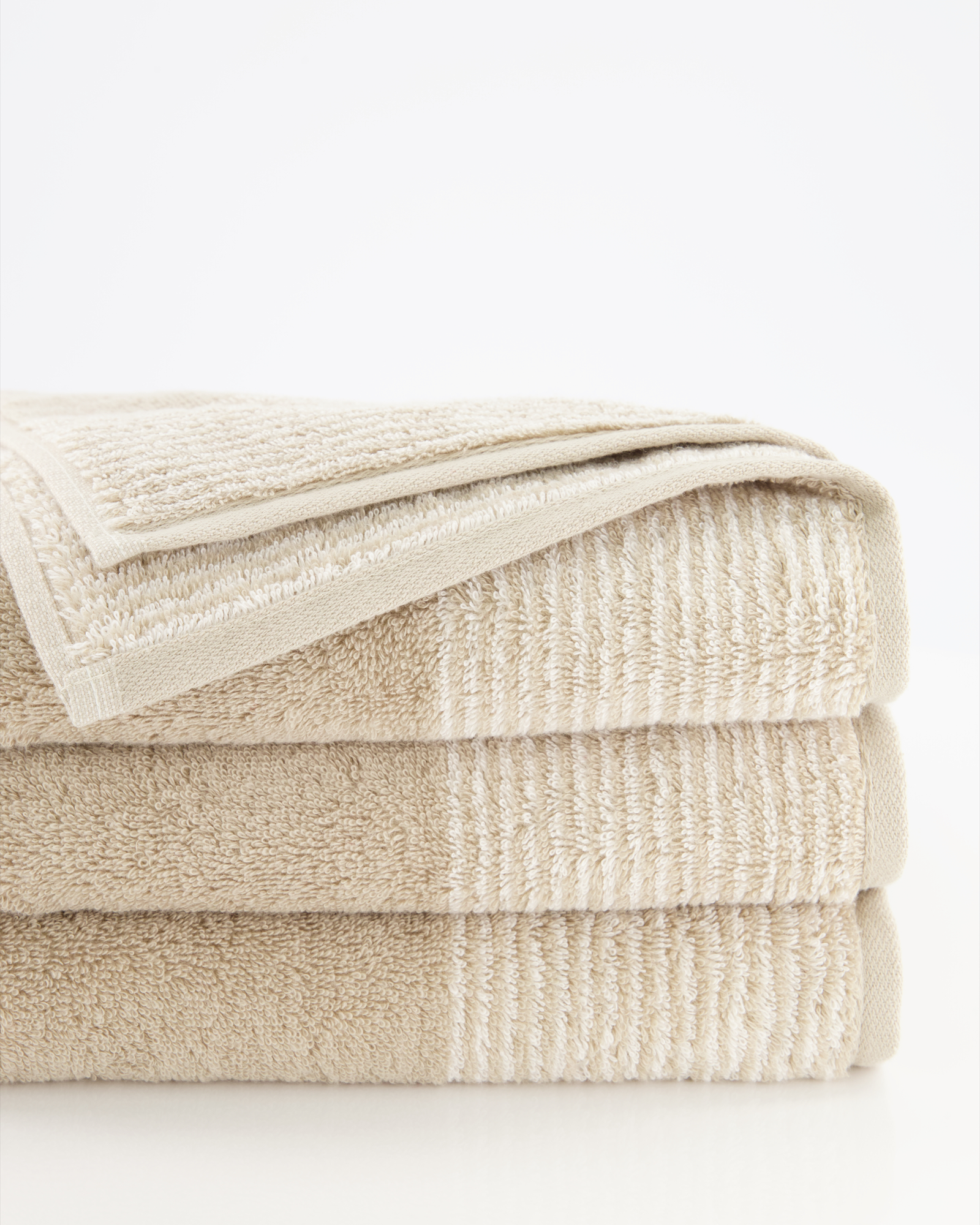 Cawö - Luxury Home Two-Tone 590 - Farbe: sand - 33 - Handtuch 50x100 cm