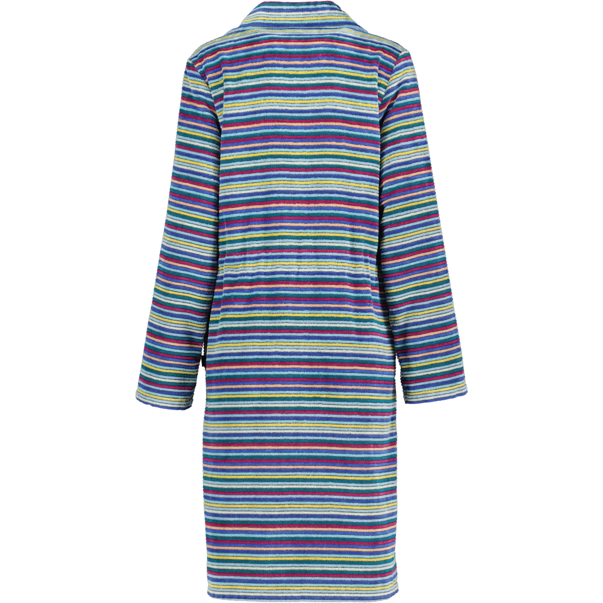 Cawö Bademäntel Damen Reißverschluss mit Tunnelgürtel Streifen 6218 multicolor - 12 - S