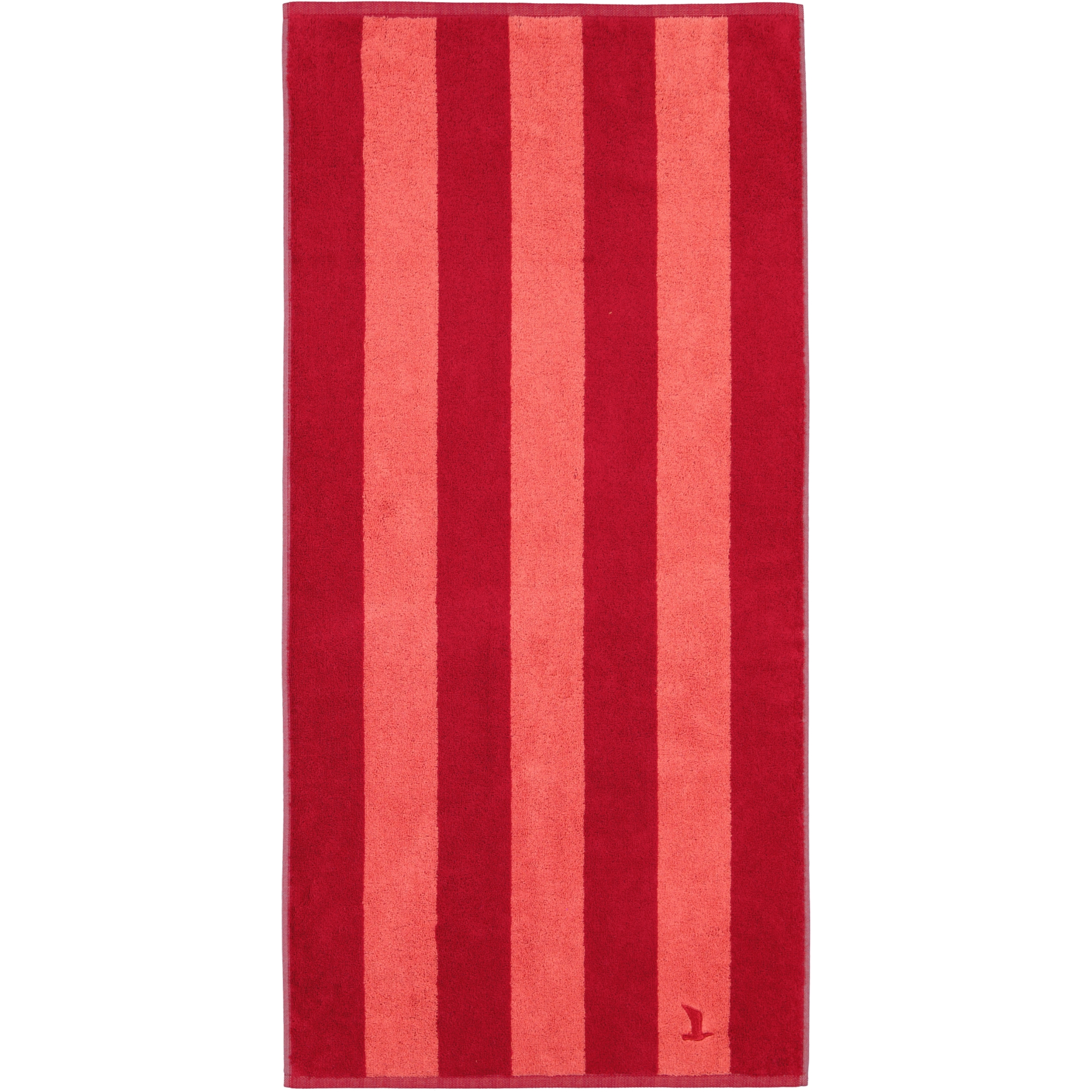 Möve Handtücher Superwuschel Blockstreifen ruby/coral - 021
