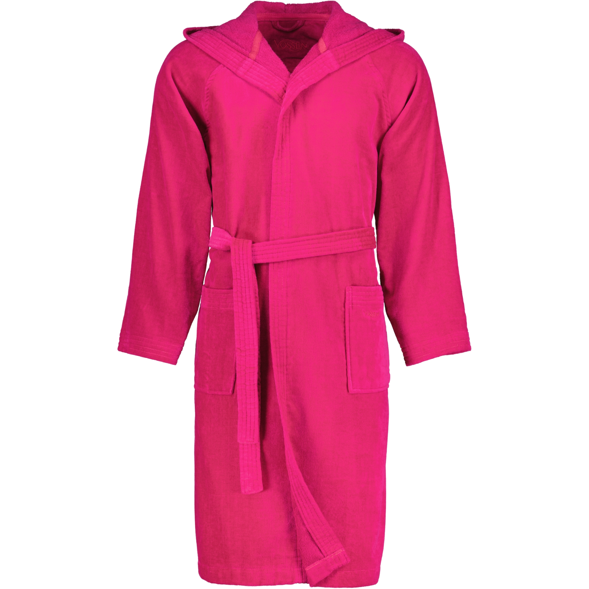 Vossen Bademäntel unisex Kurzmantel mit Kapuze Texas cranberry - 3770 - M