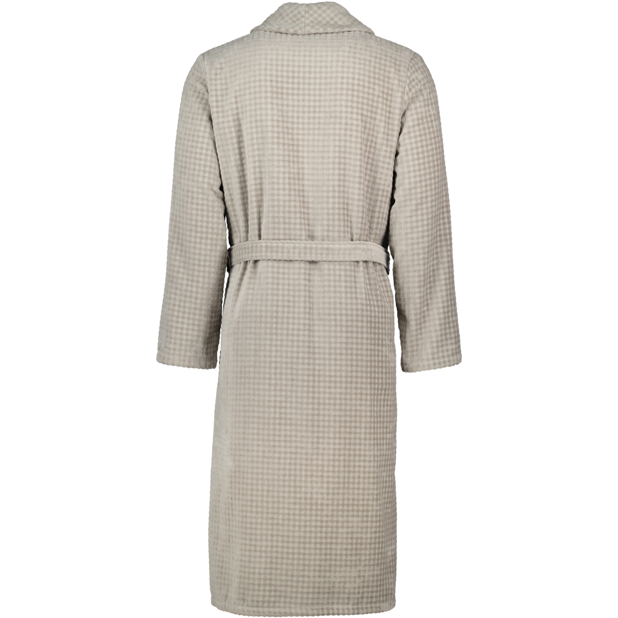Cawö Bademäntel Herren Schalkragen Waffelpiqué 6508 graphit - 779