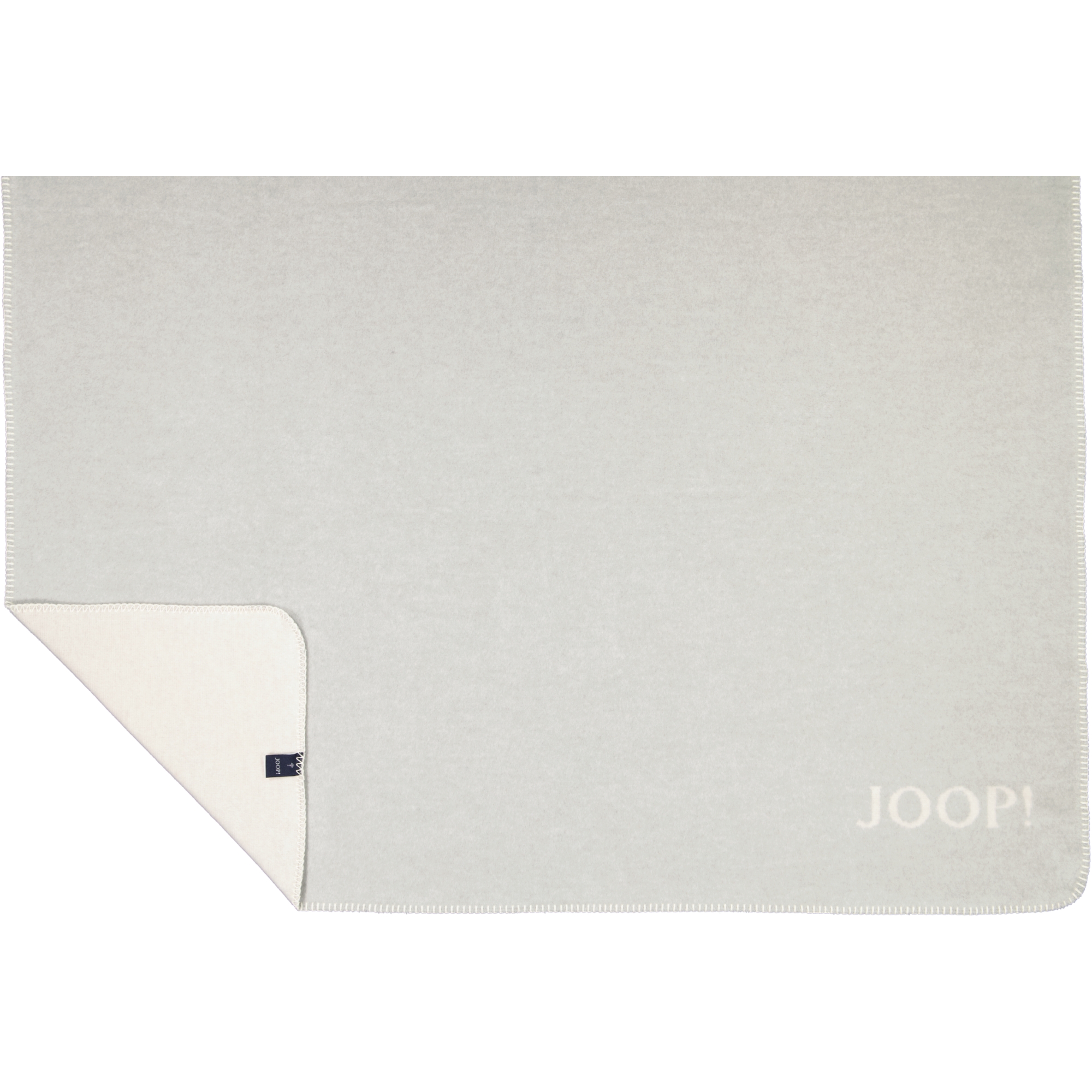 JOOP! Wohndecke Melange-Doubleface - Größe: 150x200 cm - Farbe: Stein-Silber