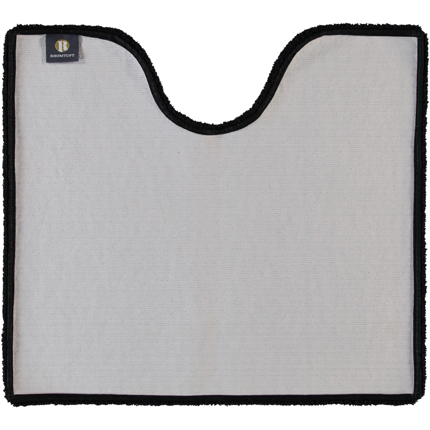 Rhomtuft - Badteppiche Square - Farbe: schwarz - 15 - Toilettenvorlage mit Ausschnitt 55x60 cm