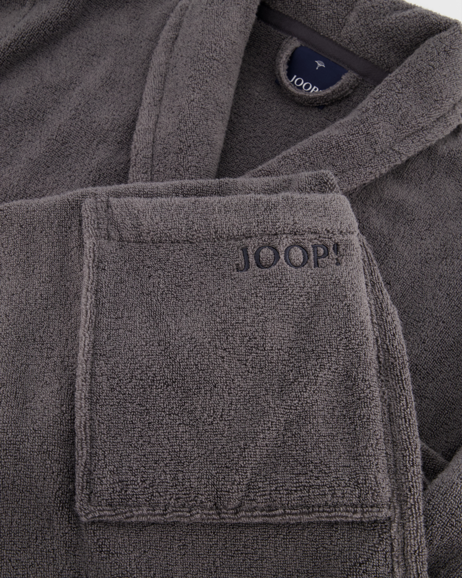 JOOP! Herren Bademantel - Schalkragen 1651 - Farbe: anthrazit - 767