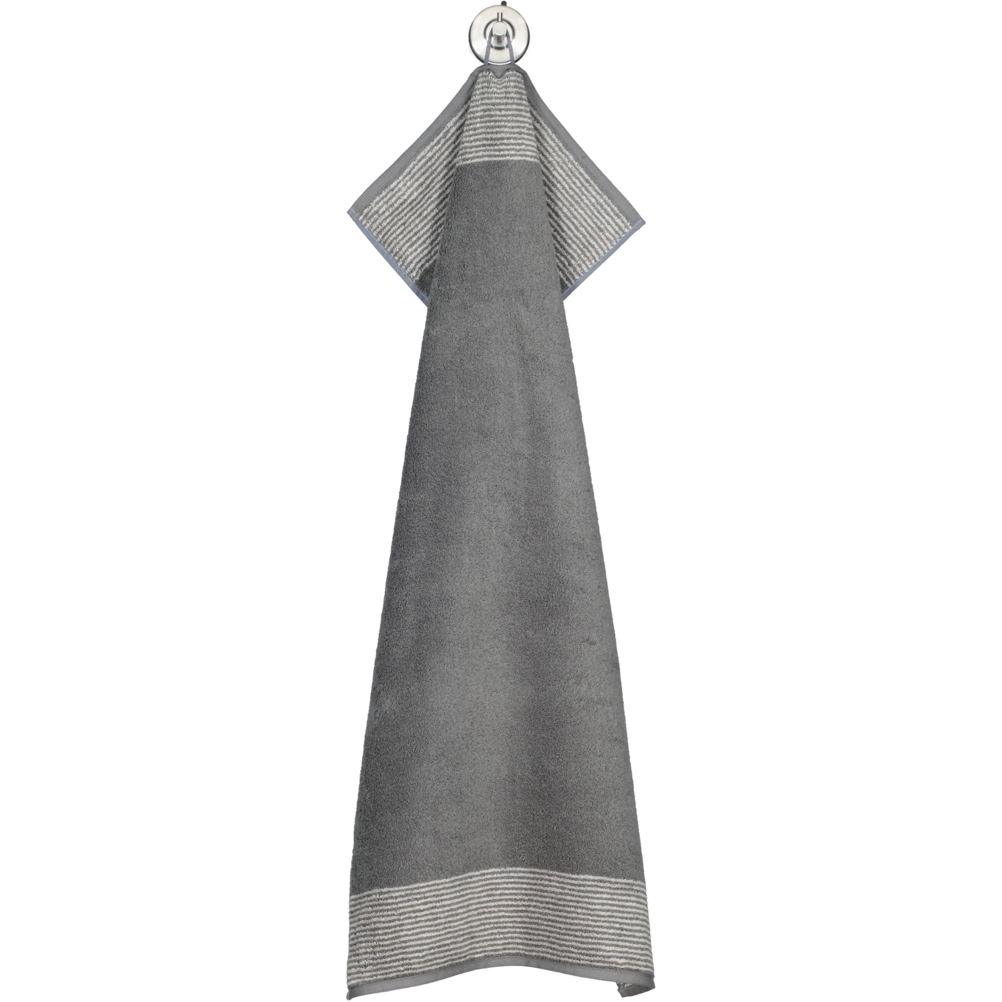 Cawö - Luxury Home Two-Tone 590 - Farbe: schiefer - 77 - Handtuch 50x100 cm