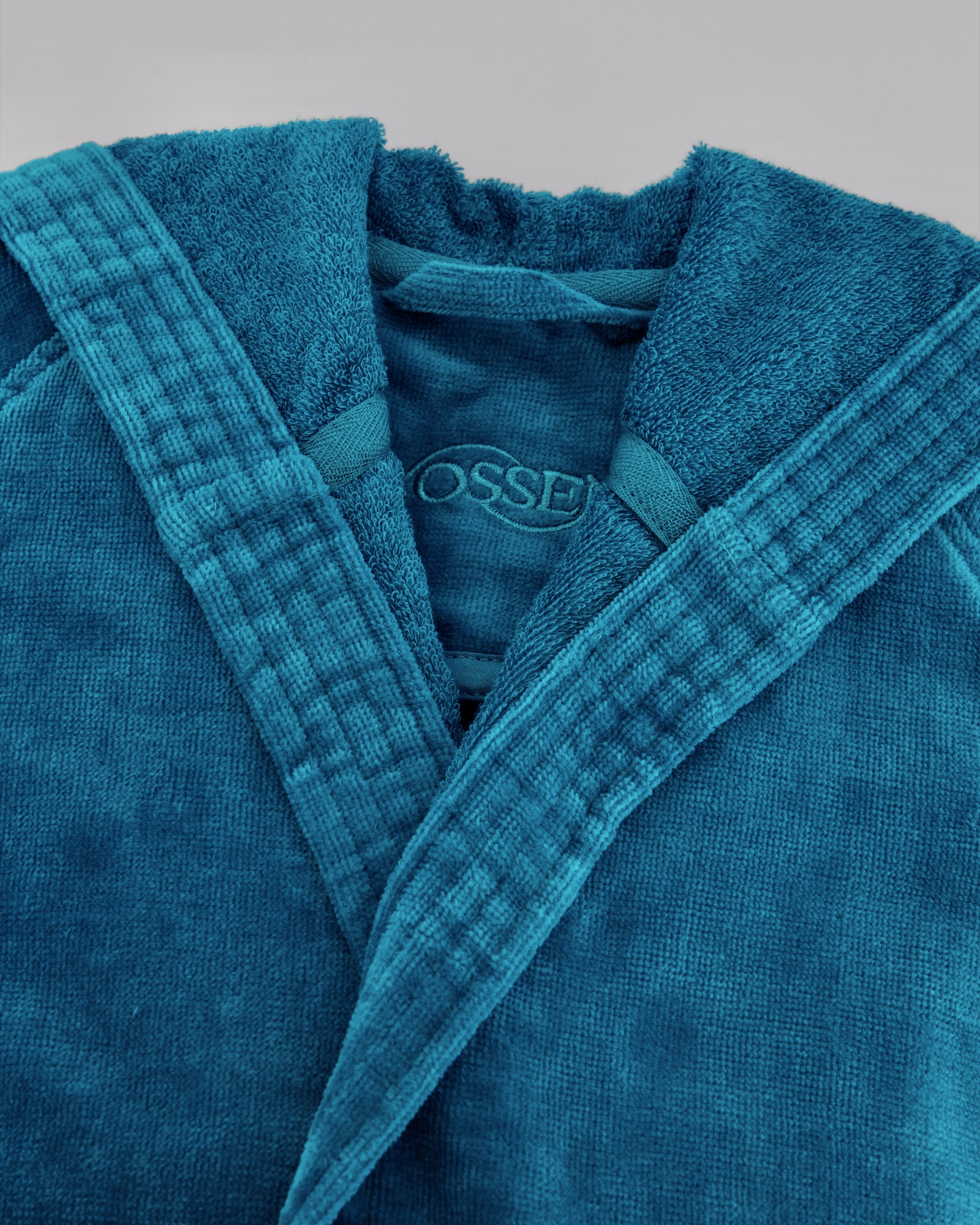 Vossen Bademäntel unisex Kurzmantel mit Kapuze Texas lagoon - 5890 - M