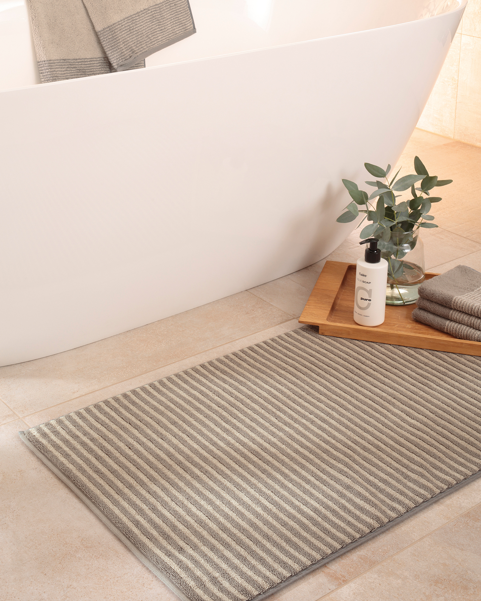 Cawö Handtücher Luxury Home Two-Tone 590 graphit - 70