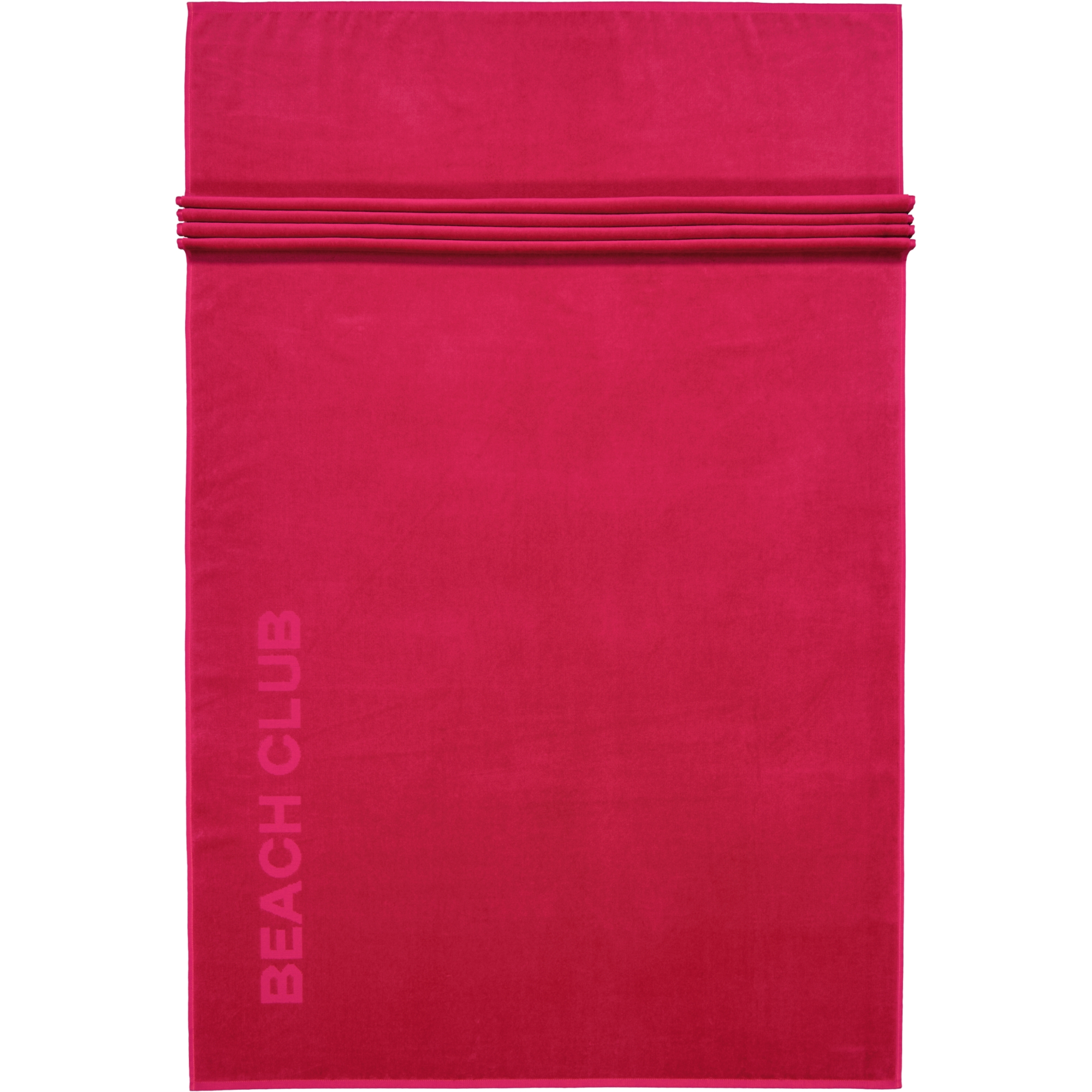 Vossen Strandtücher Beach Club cranberry - 3770 - Strandtuch 100x180 cm