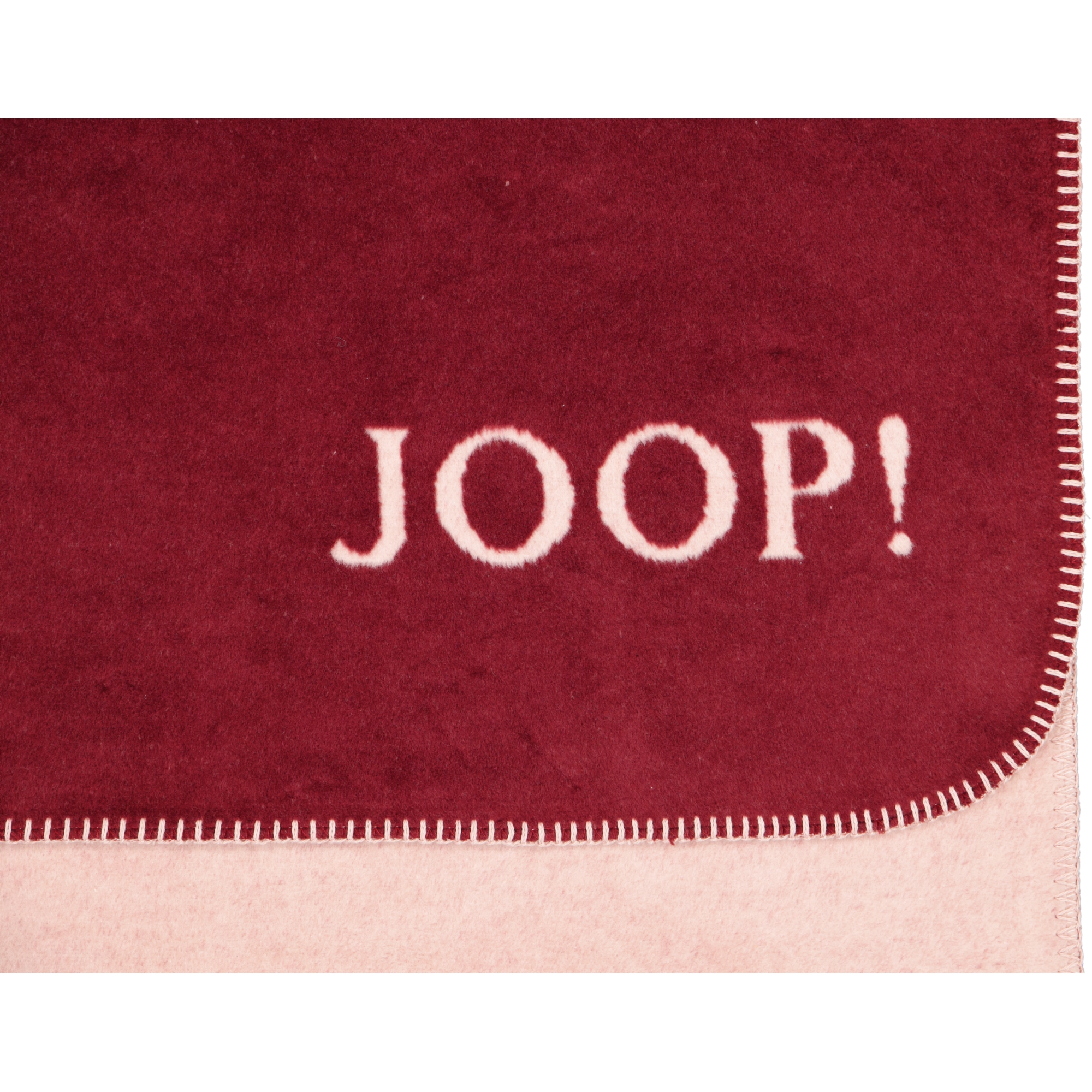 JOOP! Wohndecken Uni-Doubleface Rouge - 150x200 cm