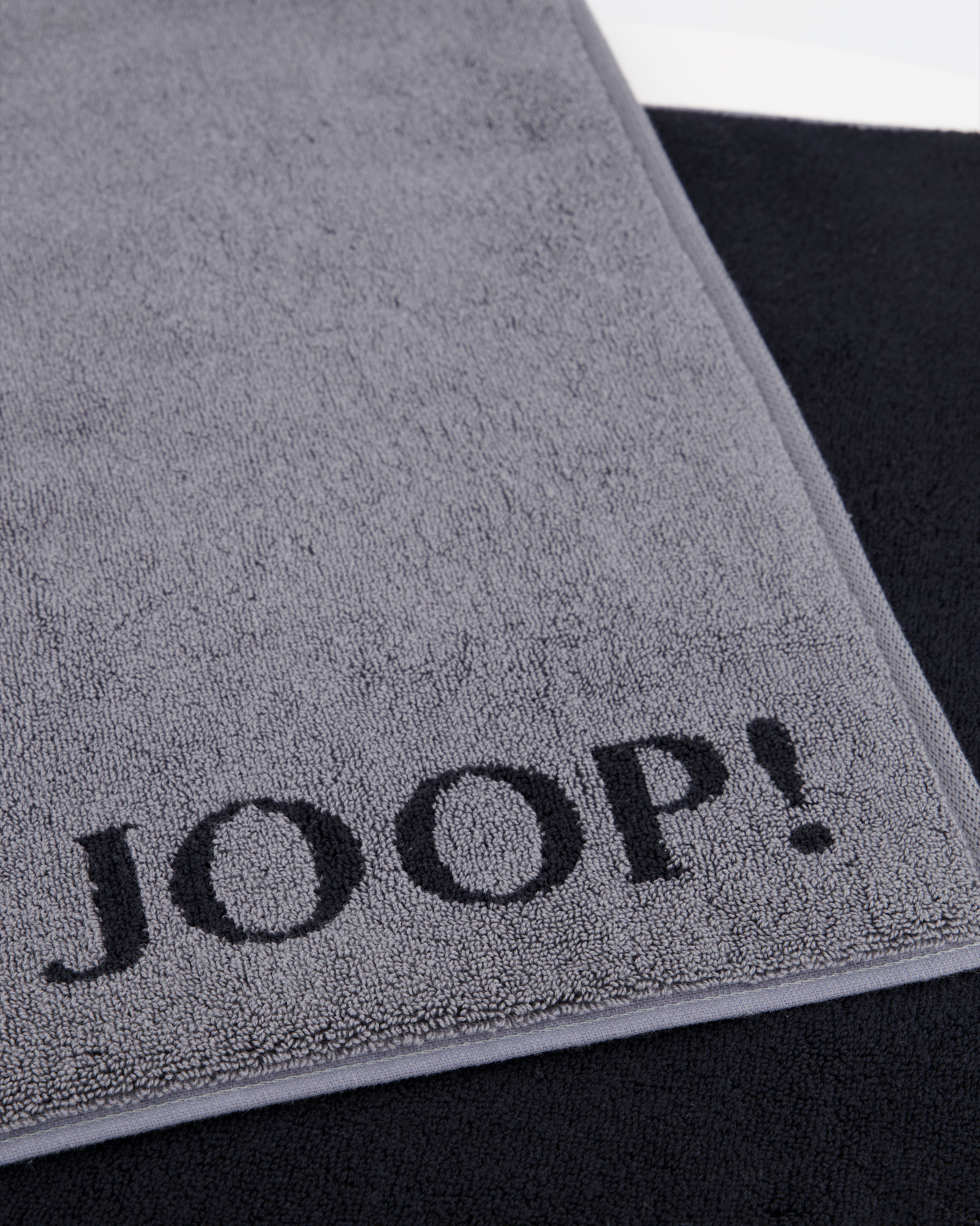 JOOP! Classic - Doubleface Badematte 1600 - 50x80 cm - Farbe: Anthrazit/Schwarz - 91
