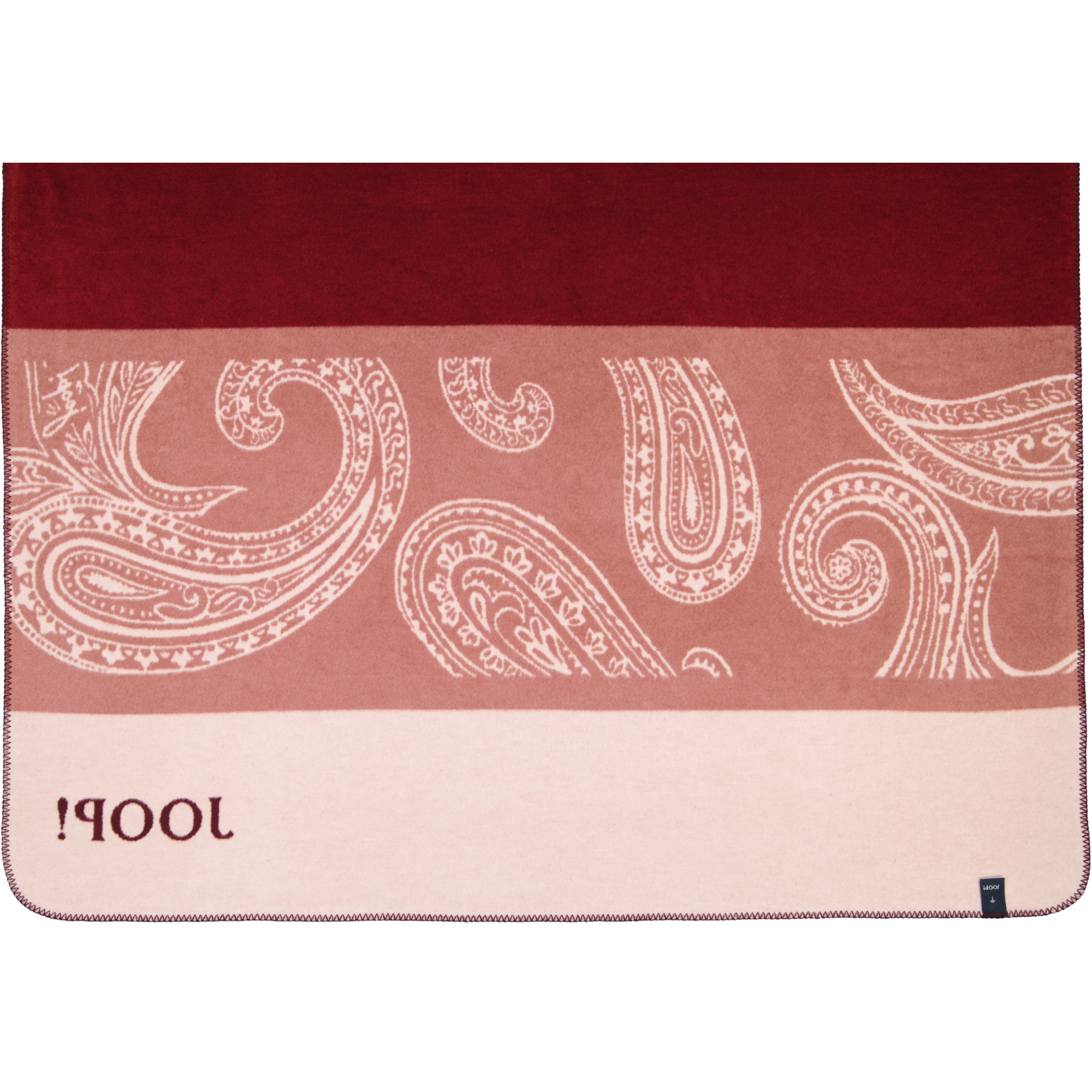 JOOP! Wohndecken Paisley Stripes Rouge - 150x200 cm