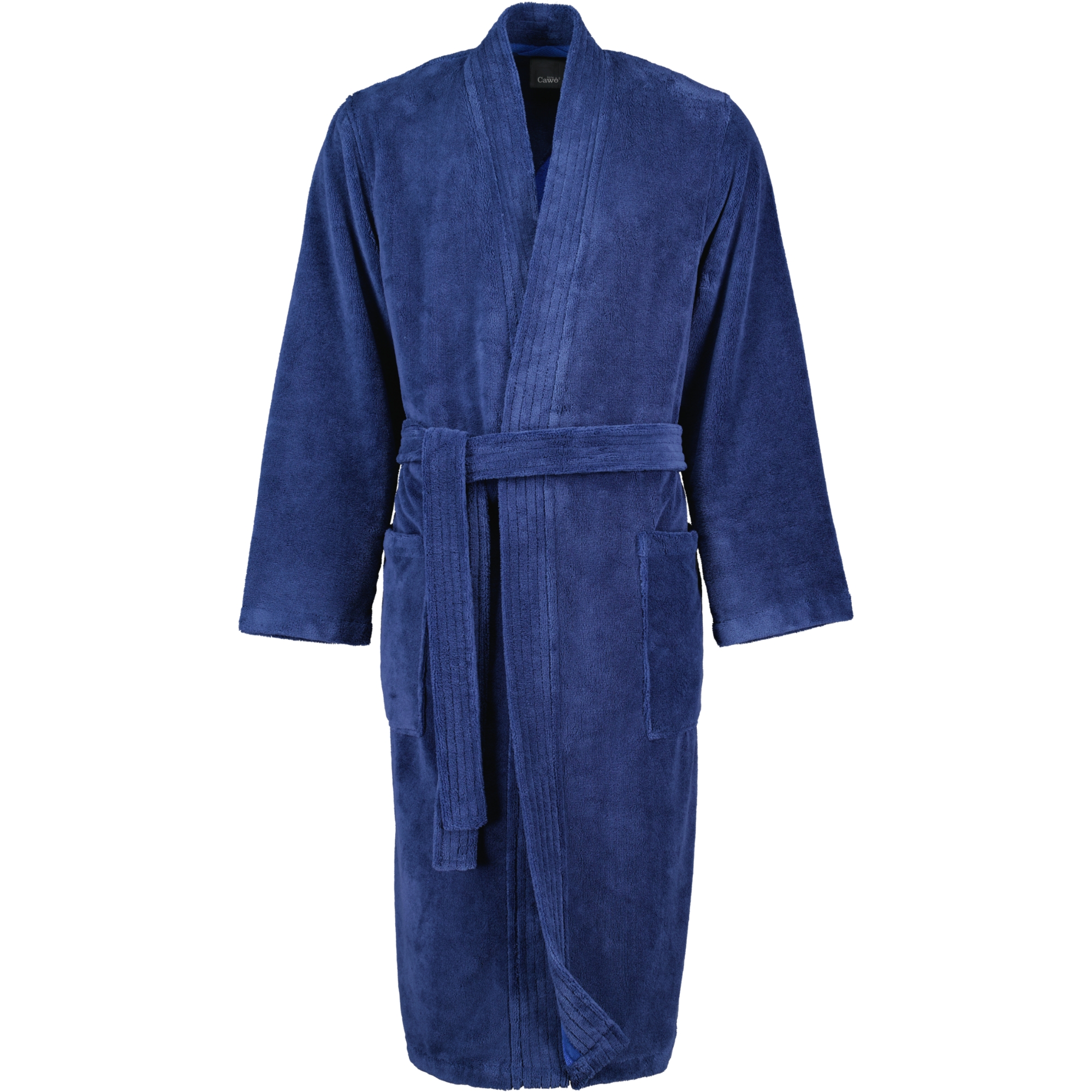 Cawö Home Herren Bademantel Kimono 800 - Farbe: nachtblau - 11 - S