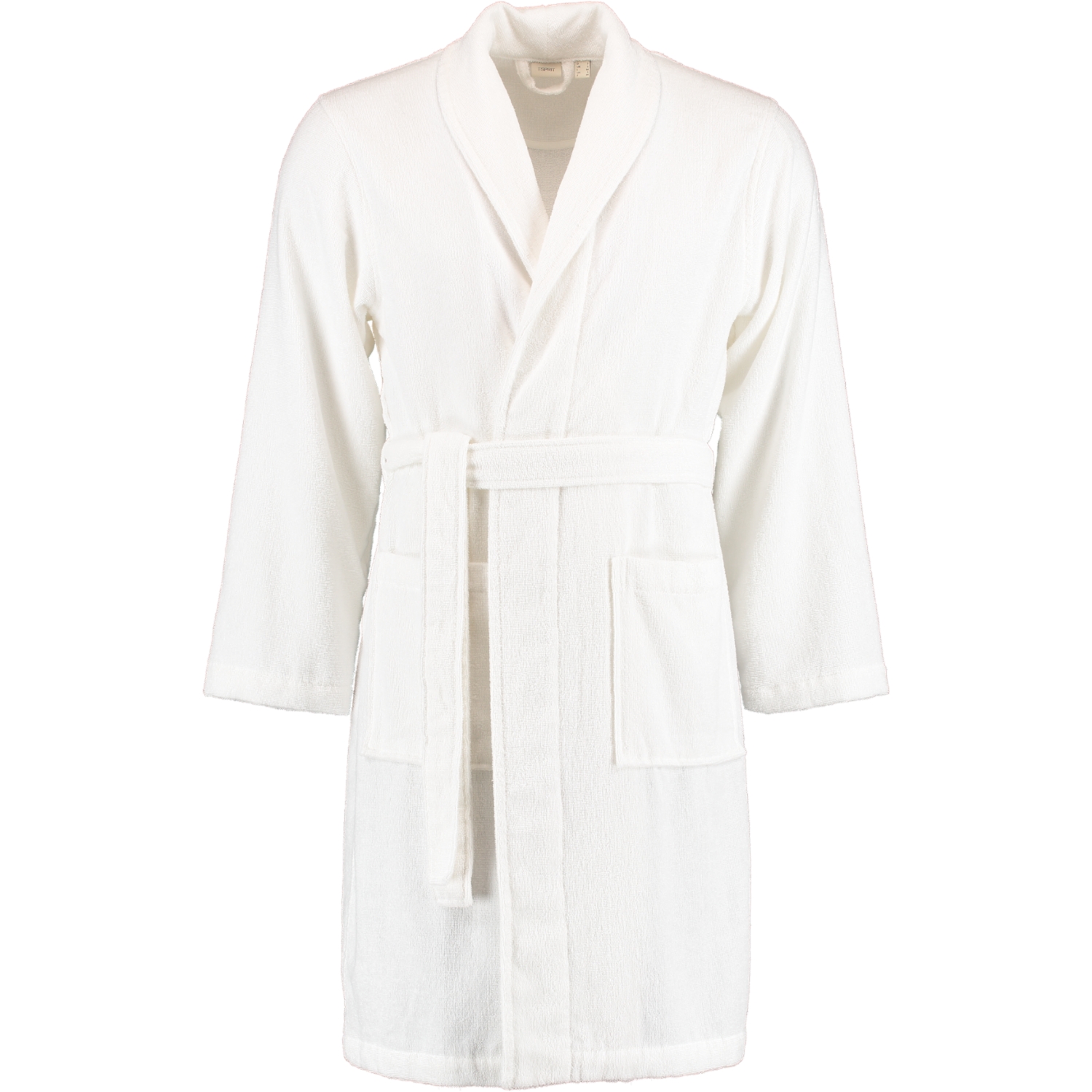 Esprit Bademäntel unisex Schalkragen Mono white - 030