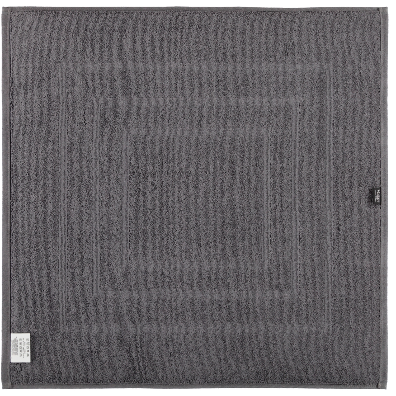 Vossen Badematten Feeling graphit - 7660 - 60x60 cm