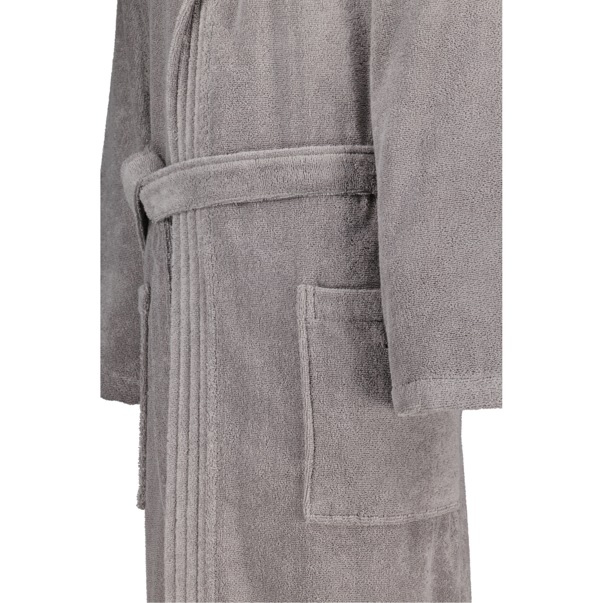 Cawö Home Bademantel Sauna Time Herren Kapuze 833 - Farbe: stein - 79 - L