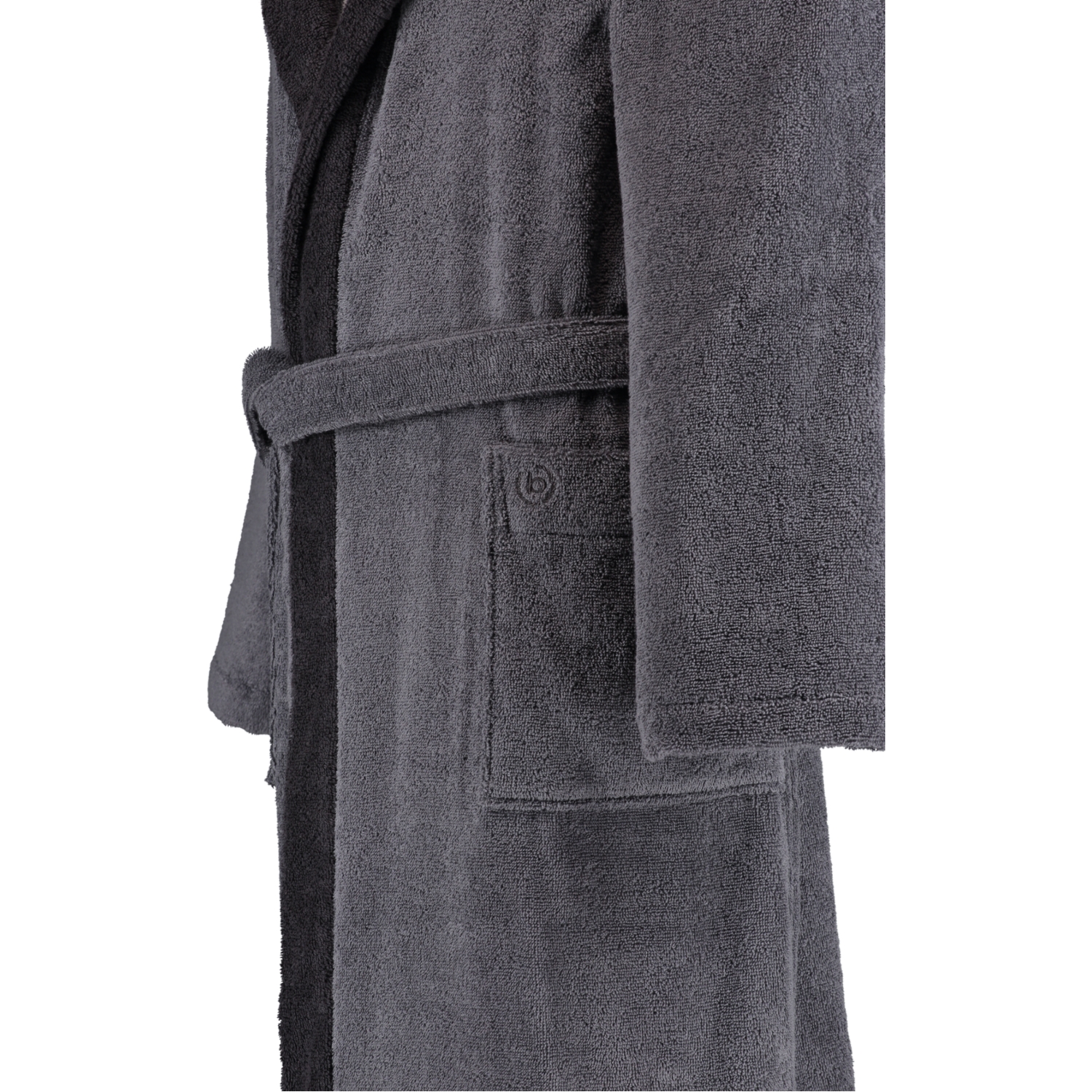 bugatti Herren Bademantel Kapuze Stefano - Farbe: graphit - 766 - S