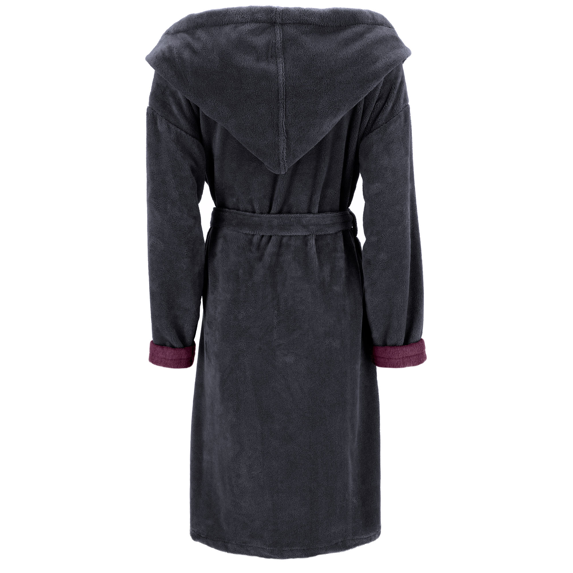 Vossen Bademäntel Damen Kapuze Balance Carmen graphit/elderberry - 0005
