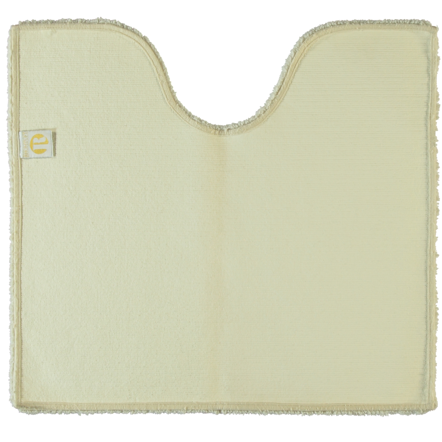 Rhomtuft - Badteppiche Square - Farbe: beige - 42 - Toilettenvorlage mit Ausschnitt 55x60 cm