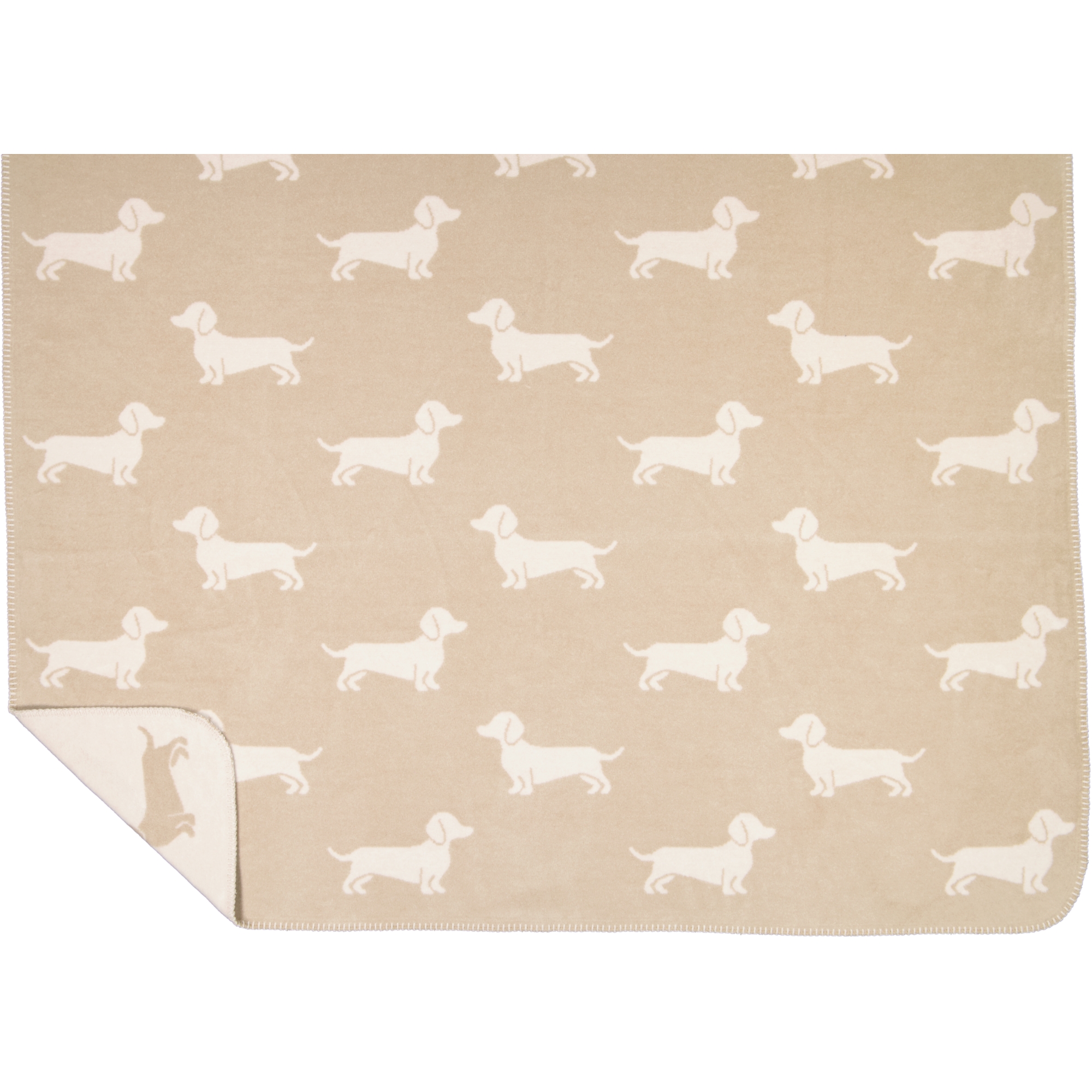 Cawö Wohndecken WE LOVE DOGS 62460 natur/beige - 33 - 150x200 cm