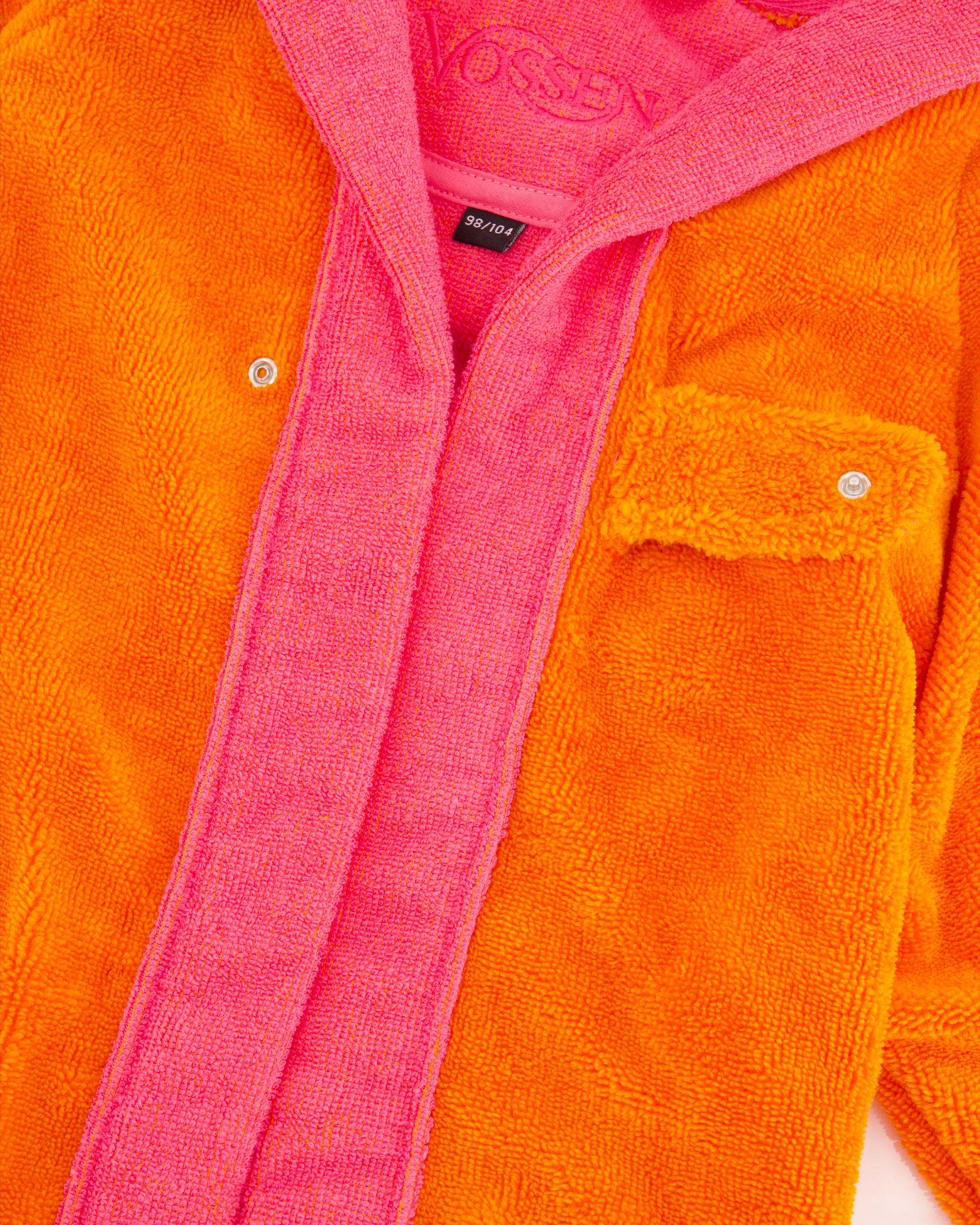 Vossen Bademäntel Kinder Kapuze Bixie electric orange/prim rose - 0006