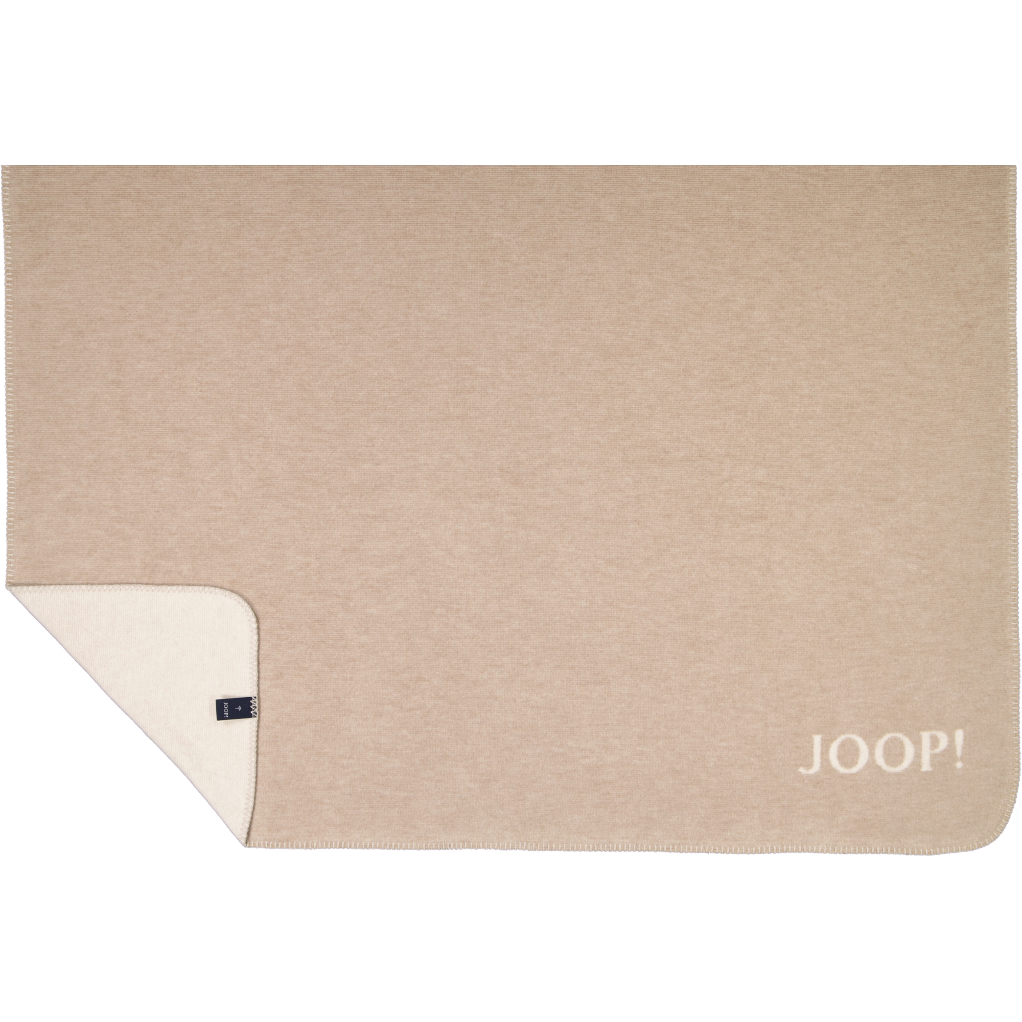 JOOP! Wohndecke Melange-Doubleface - Größe: 150x200 cm - Farbe: Sand-Natur