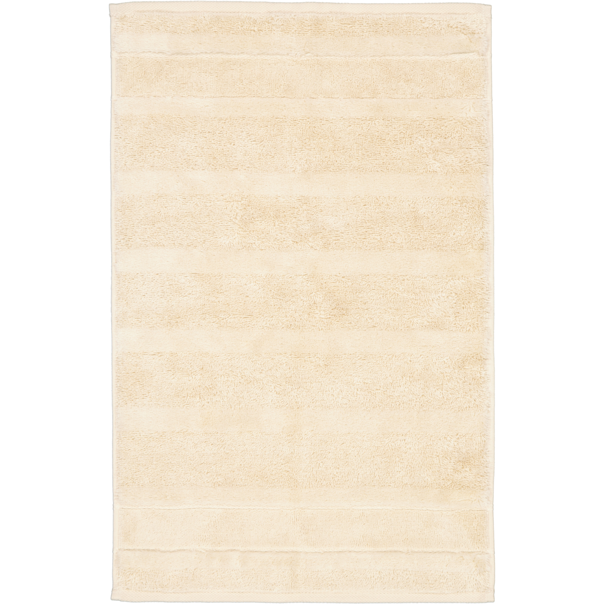 Cawö Handtücher Noblesse2 Uni 1002 beige - 370 - Gästetuch 30x50 cm