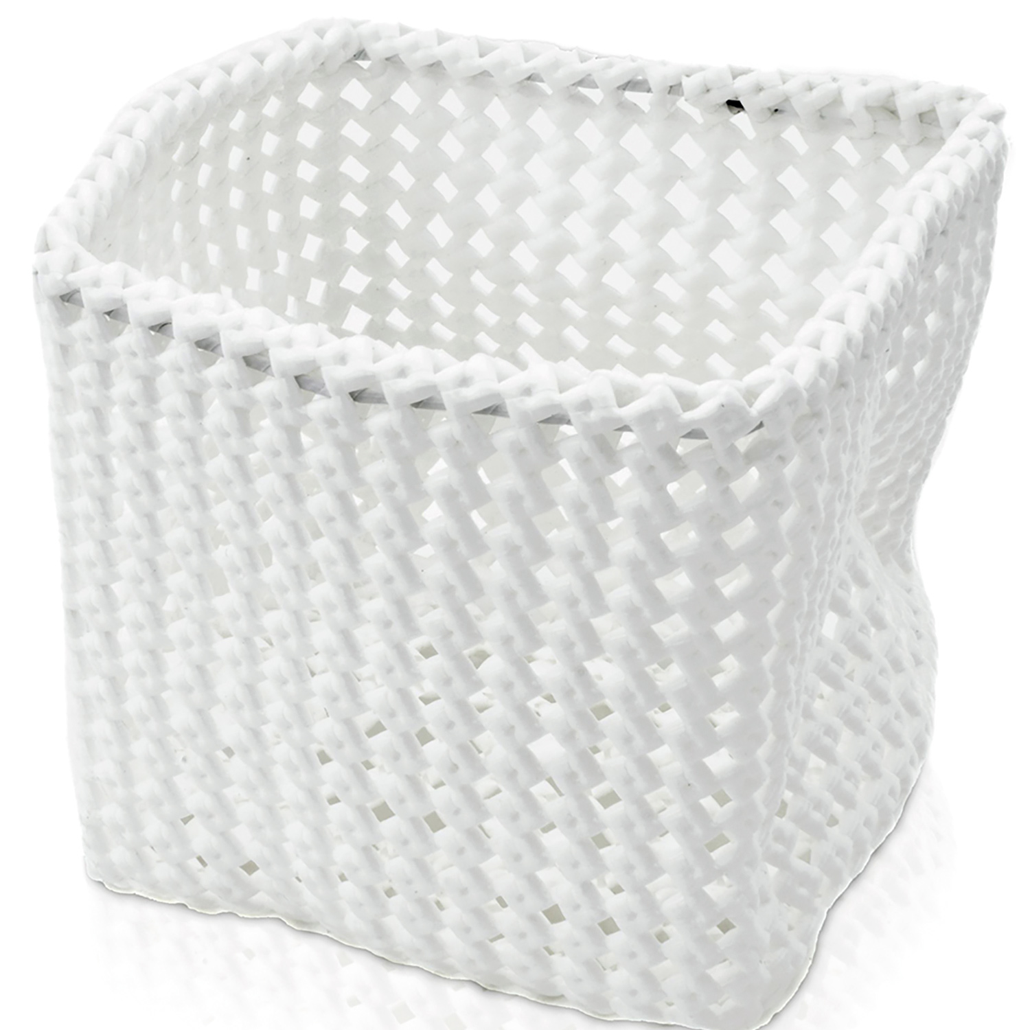 Möve Tube Korb quadratisch - formbar - Farbe: off white - 002 (4-0422)