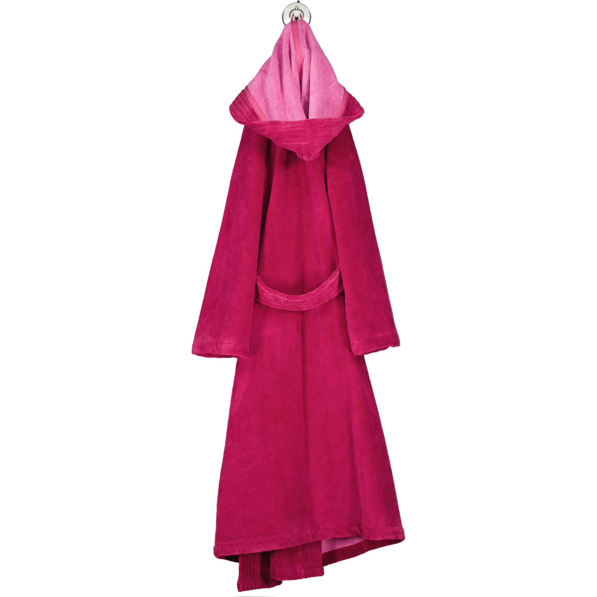 Cawö Home Damen Bademantel Kapuze  802 - Farbe: beere - 22 - S