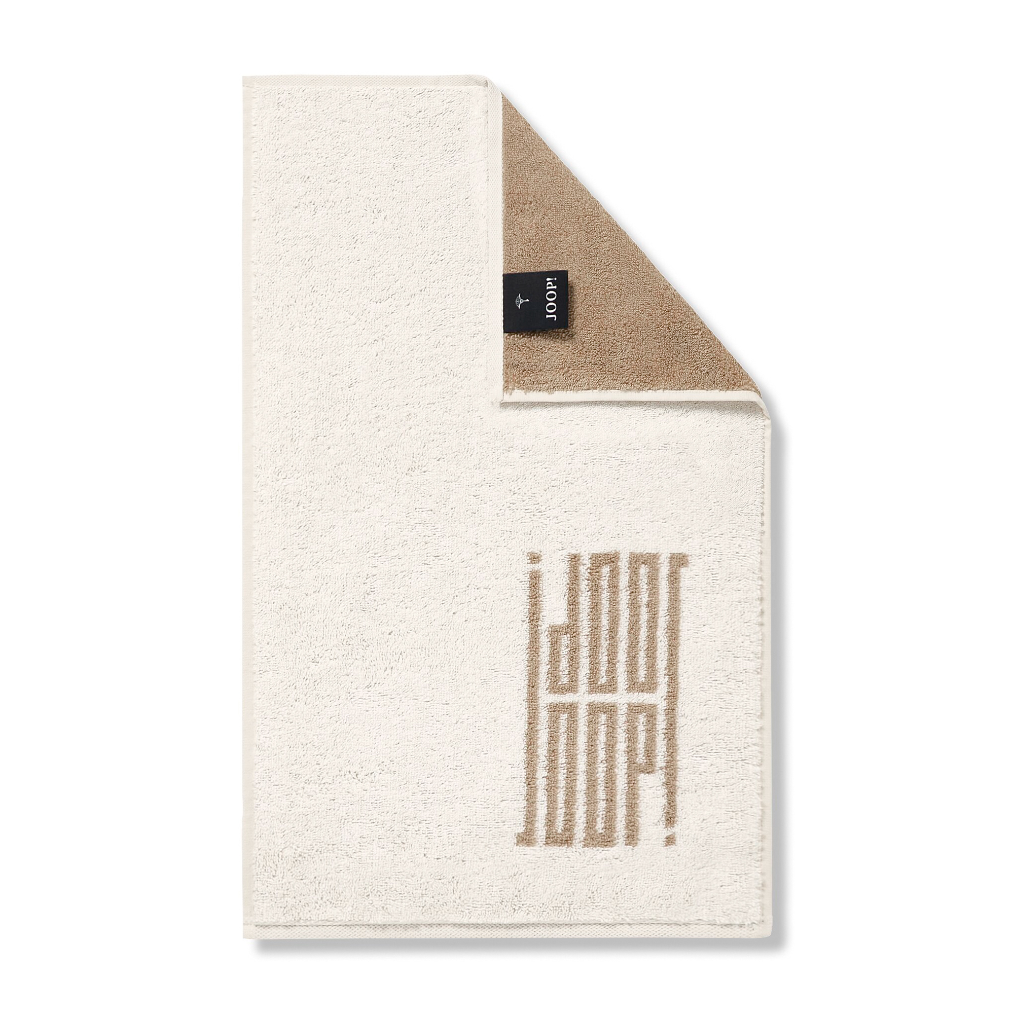 JOOP! Handtücher Bars Doubleface 1724 Creme - 33 - Gästetuch 30x50 cm
