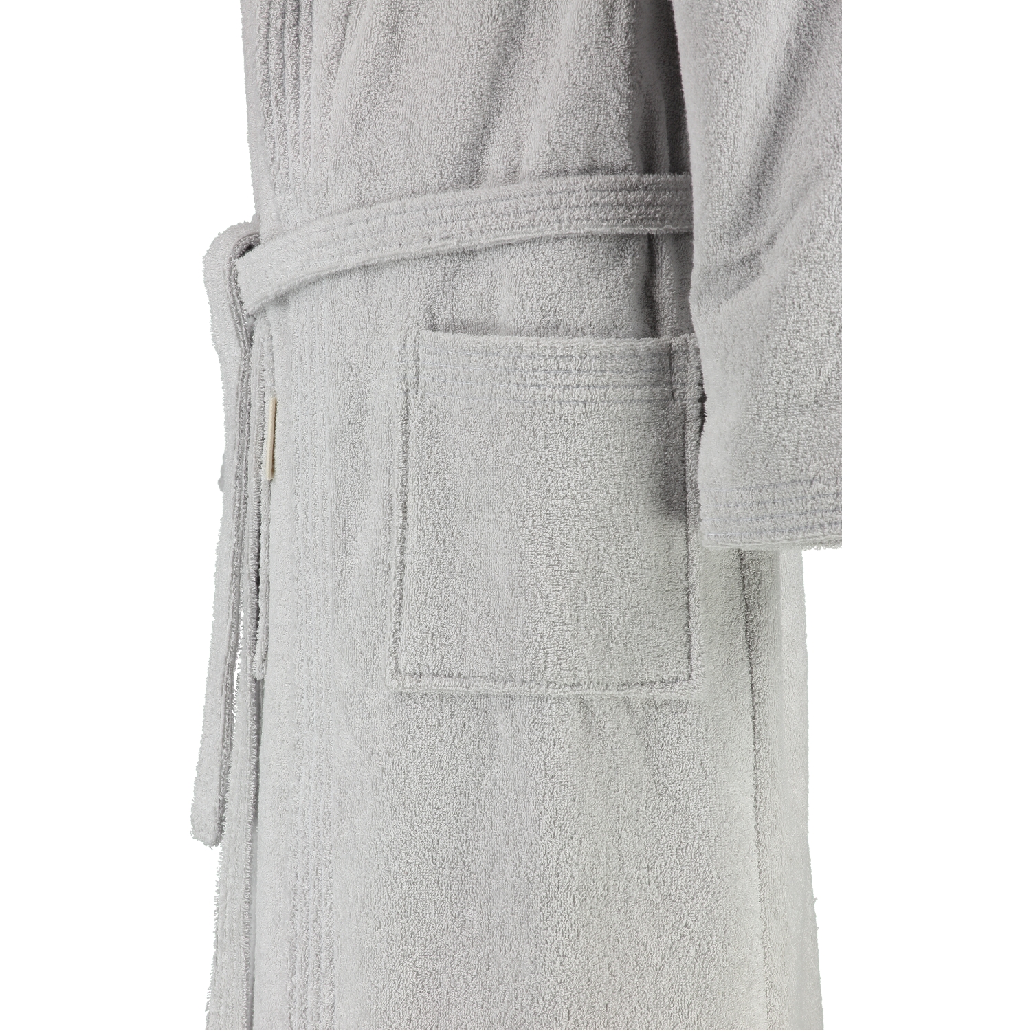 Rhomtuft - Bademantel Sir & Lady - Unisex - Farbe: perlgrau - 11 - M