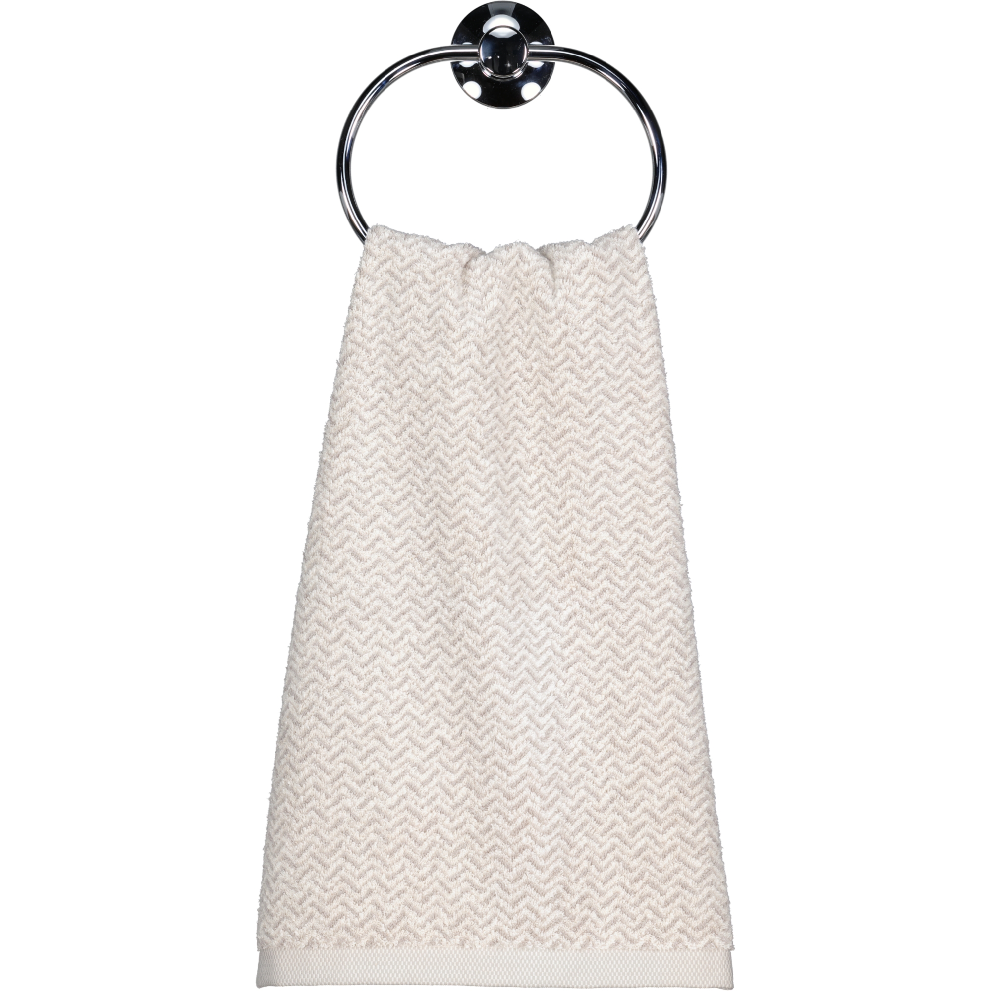 Möve - Brooklyn Fischgrat - Farbe:  nature/cashmere - 071 (1-0567/8970) - Handtuch 50x100 cm