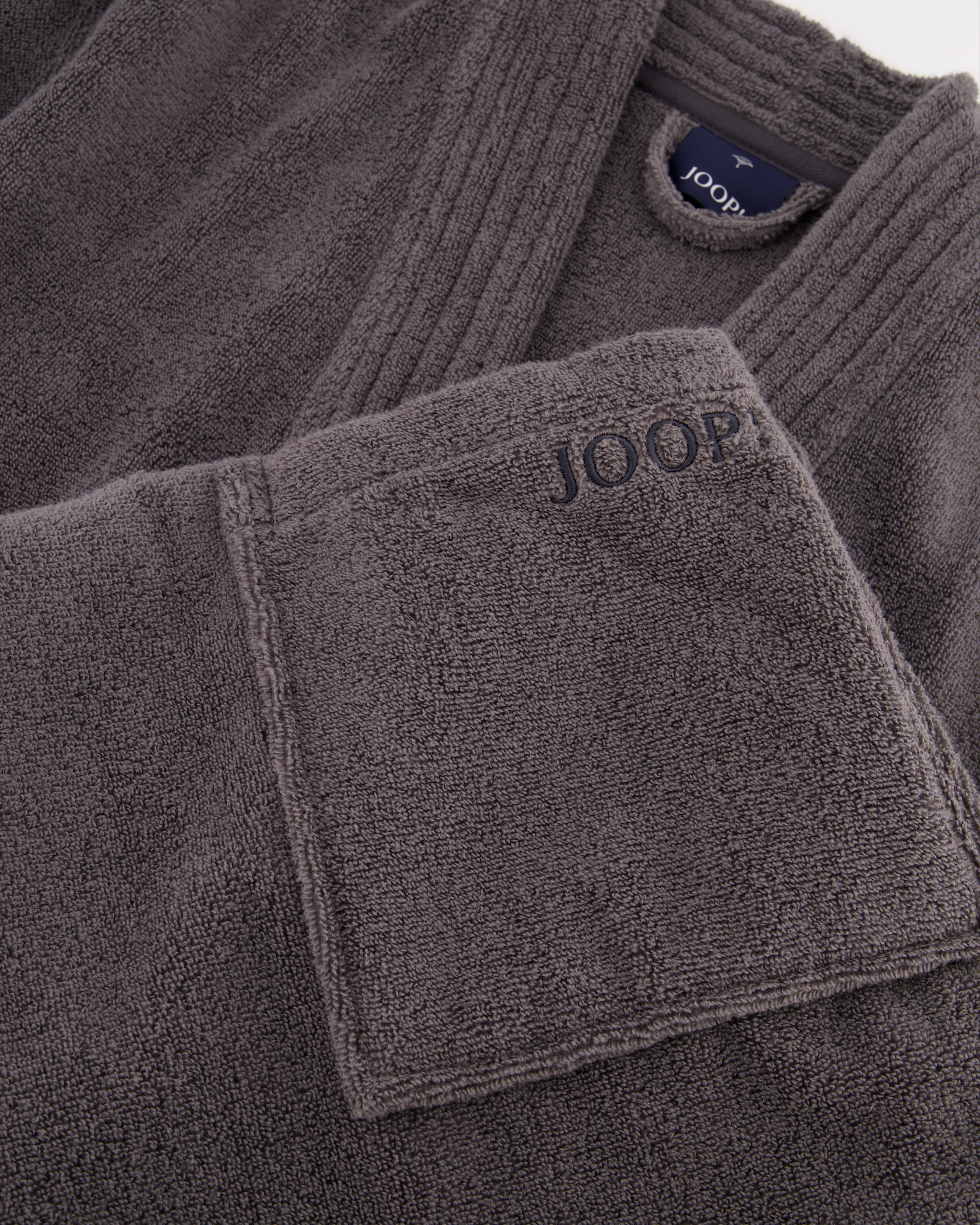 JOOP! Herren Bademantel - Kimono 1647 - Farbe: Anthrazit - 767 - XL
