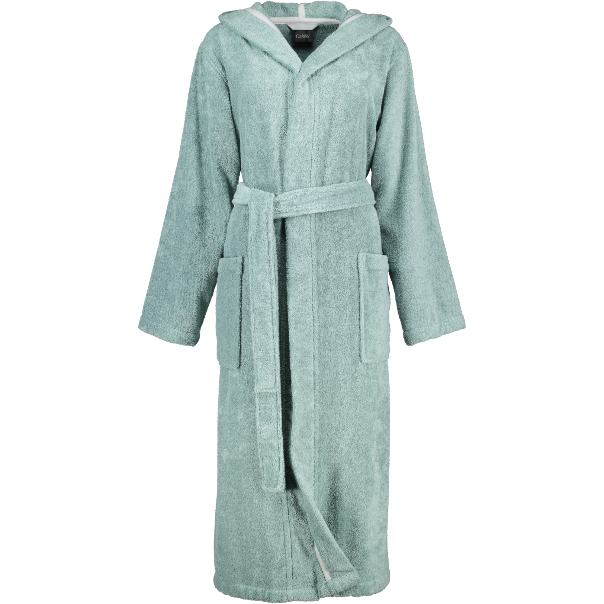 Cawö Home Bademäntel Damen Kapuze Luxury Basics Kapuze 827 fjord - 47