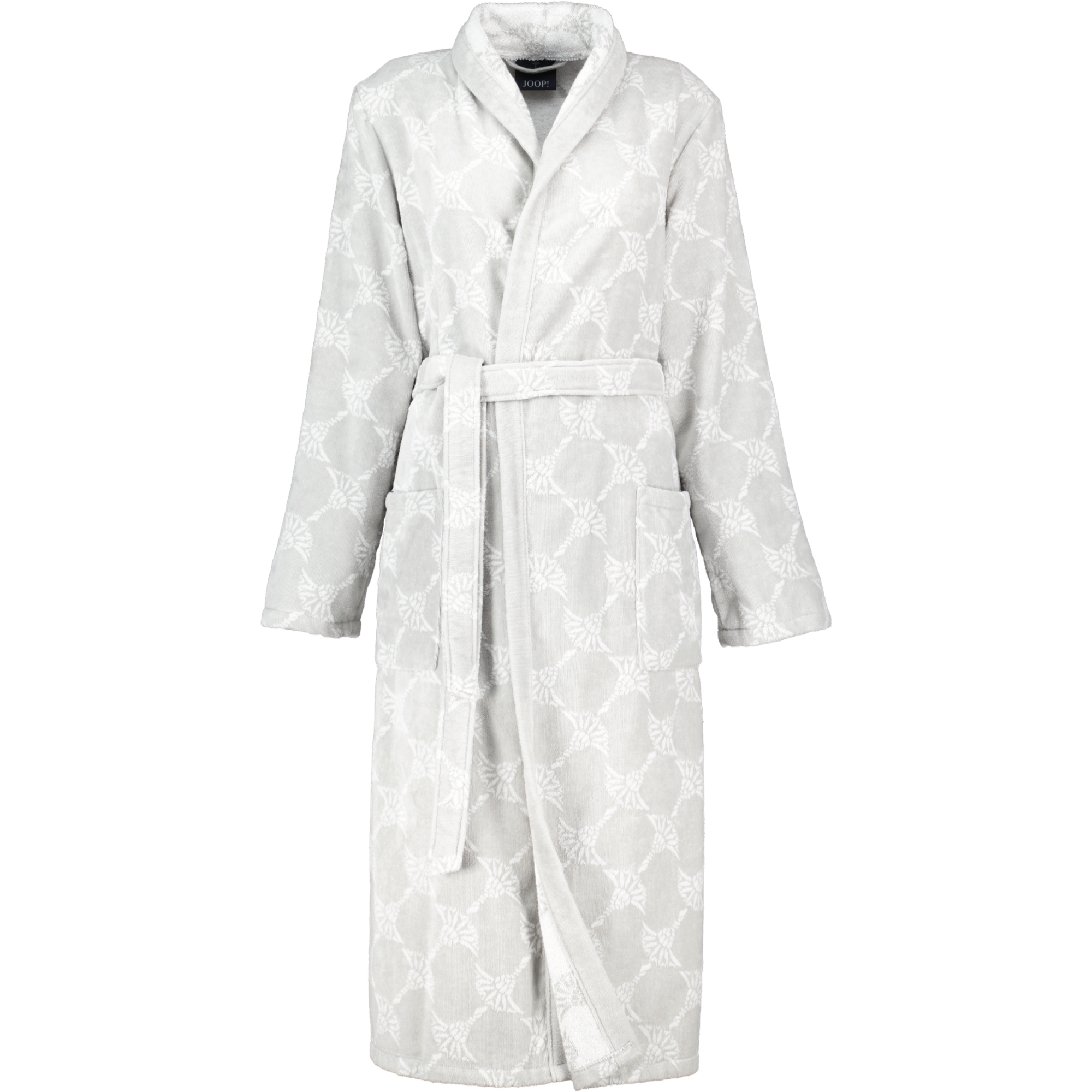 JOOP! Damen Bademantel Cornflower - Schalkragen 1645 - Farbe: Silber - 76 - L