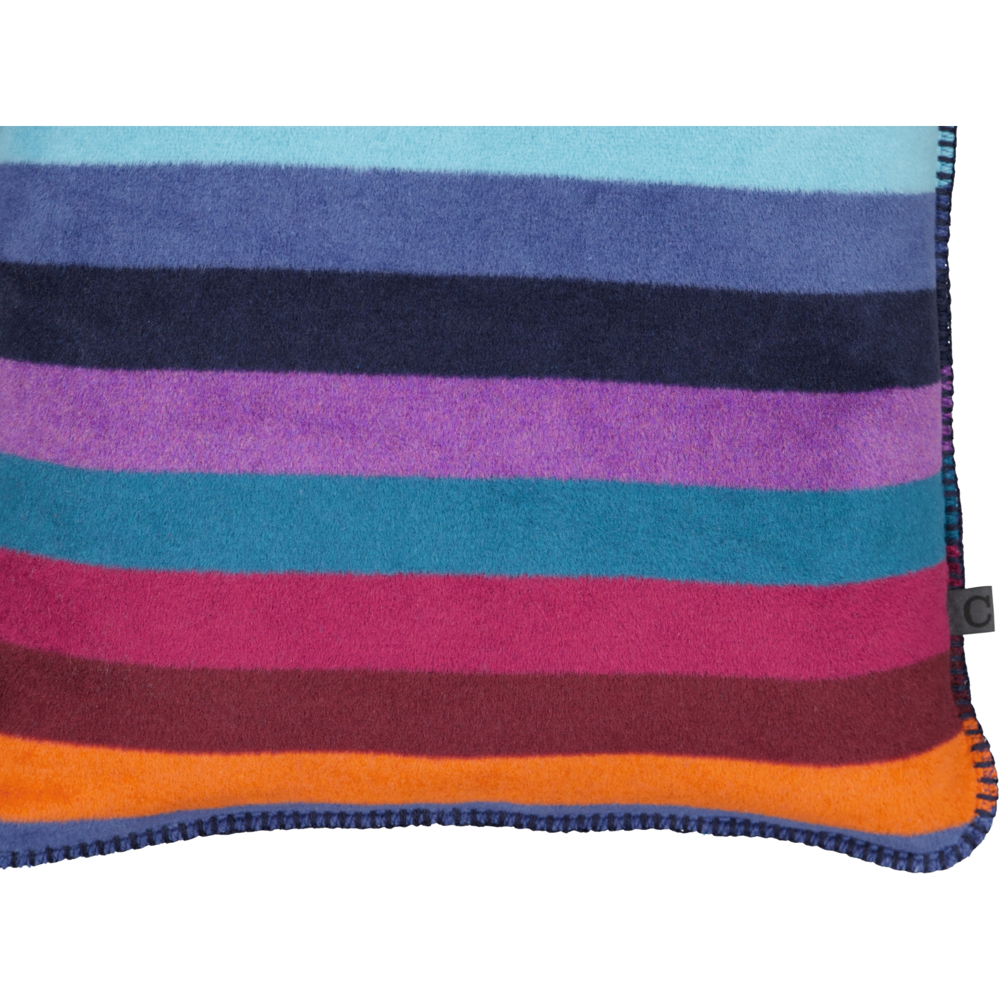 Cawö Kissenhüllen Lifestyle Blockstreifen 70481 multicolor dunkel - 84 - 50x50 cm