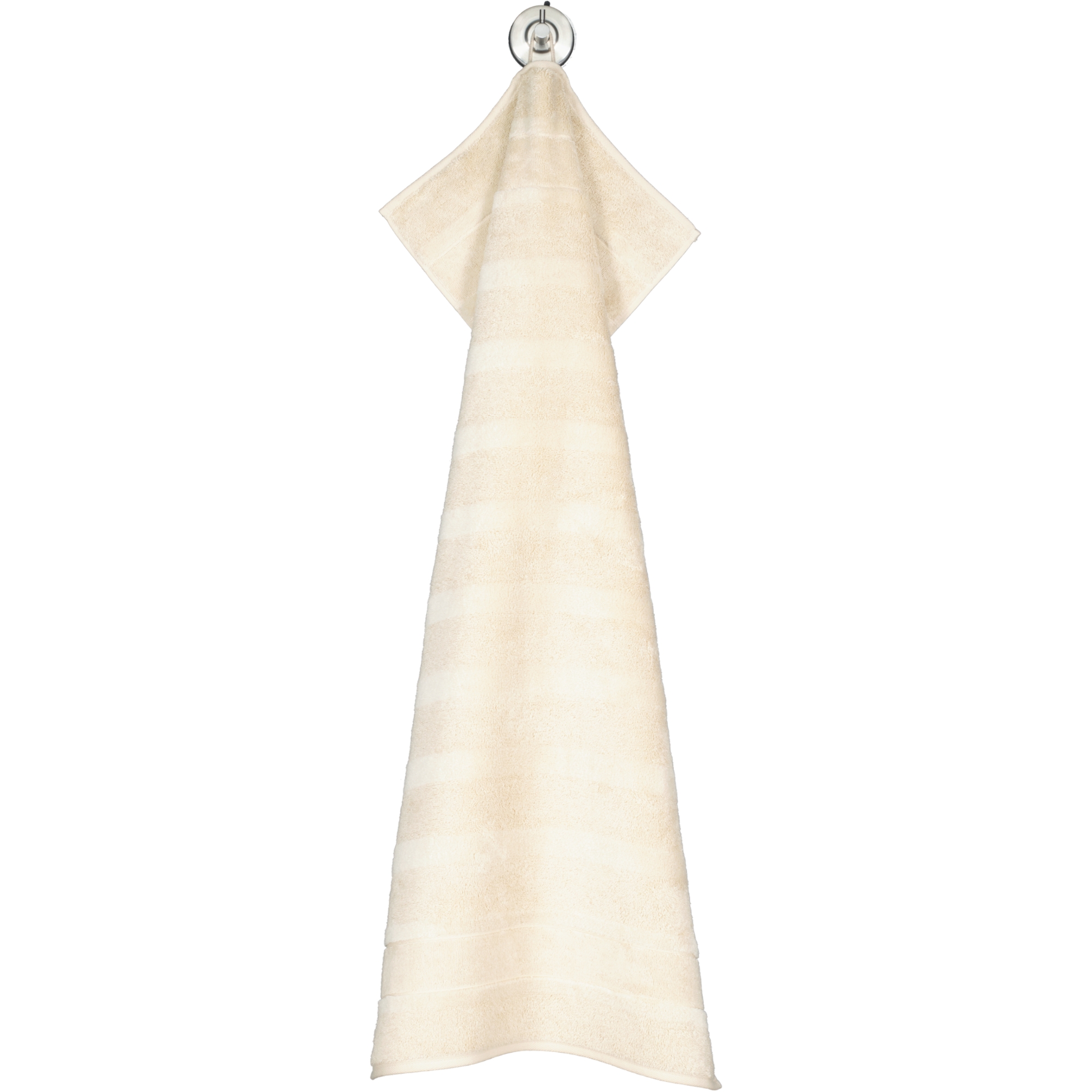 Cawö Handtücher Noblesse2 Uni 1002 beige - 370 - Handtuch 50x100 cm