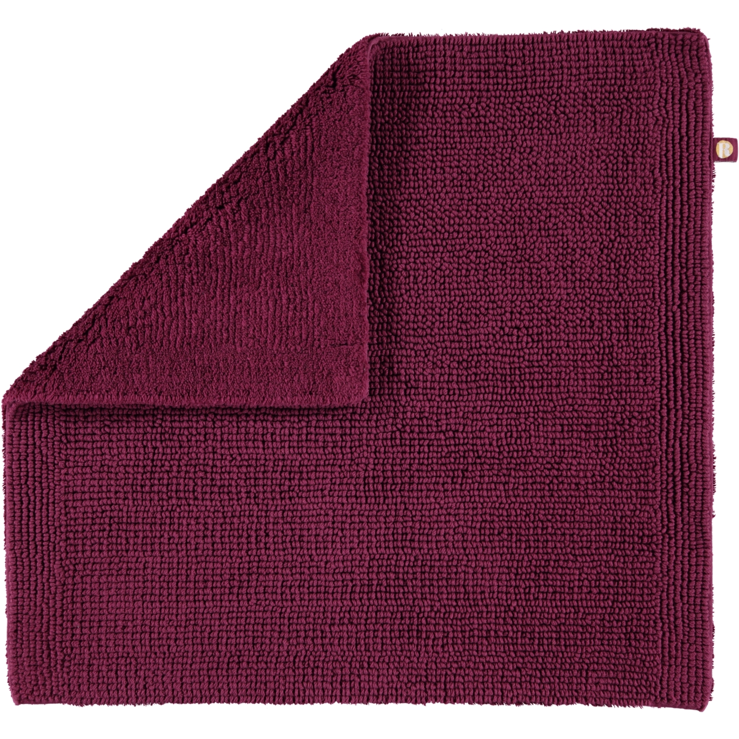 Rhomtuft - Badteppich Pur - Farbe: berry - 237 - 60x60 cm