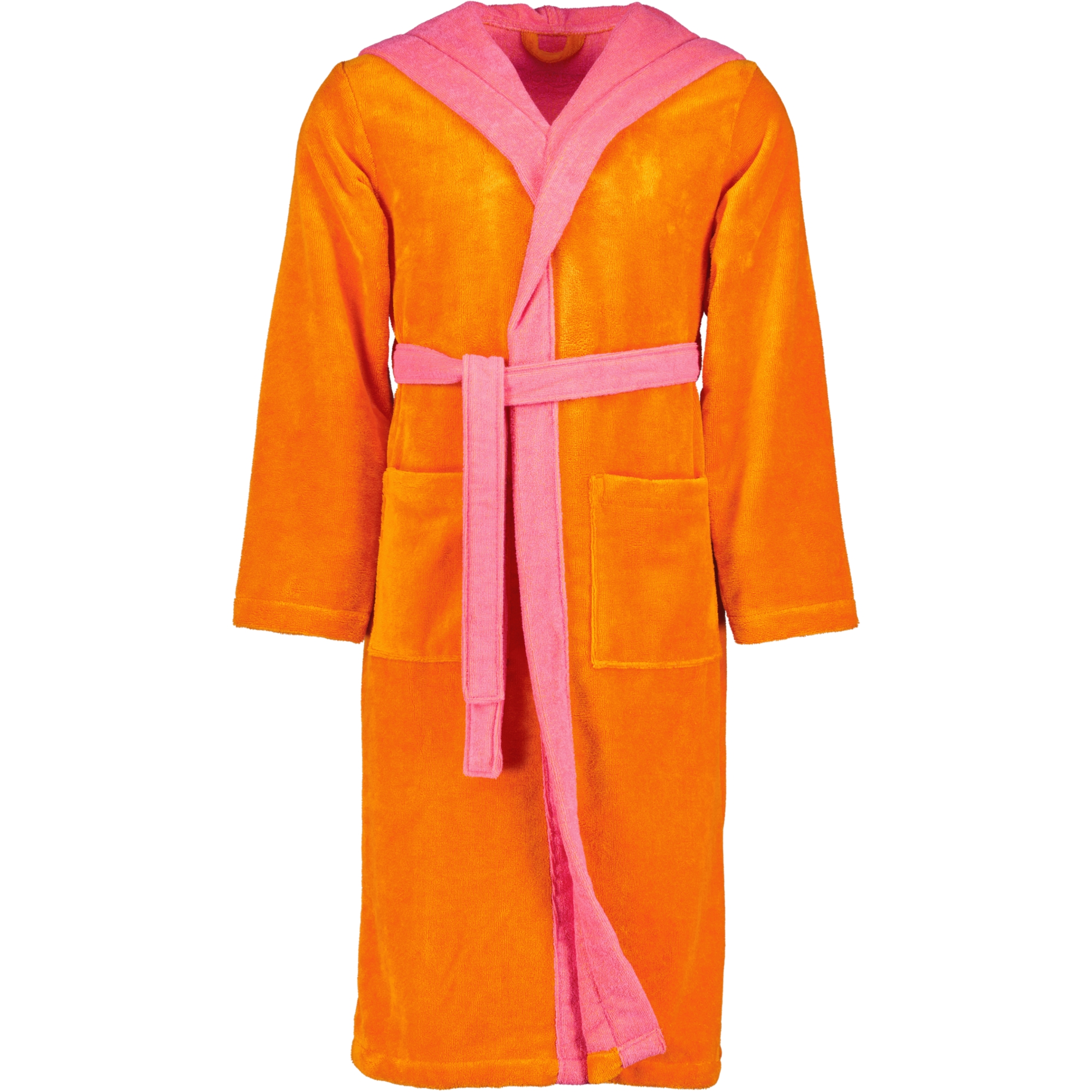 Vossen Bademäntel unisex Kapuze Poppy electric orange/prim rose - 0033