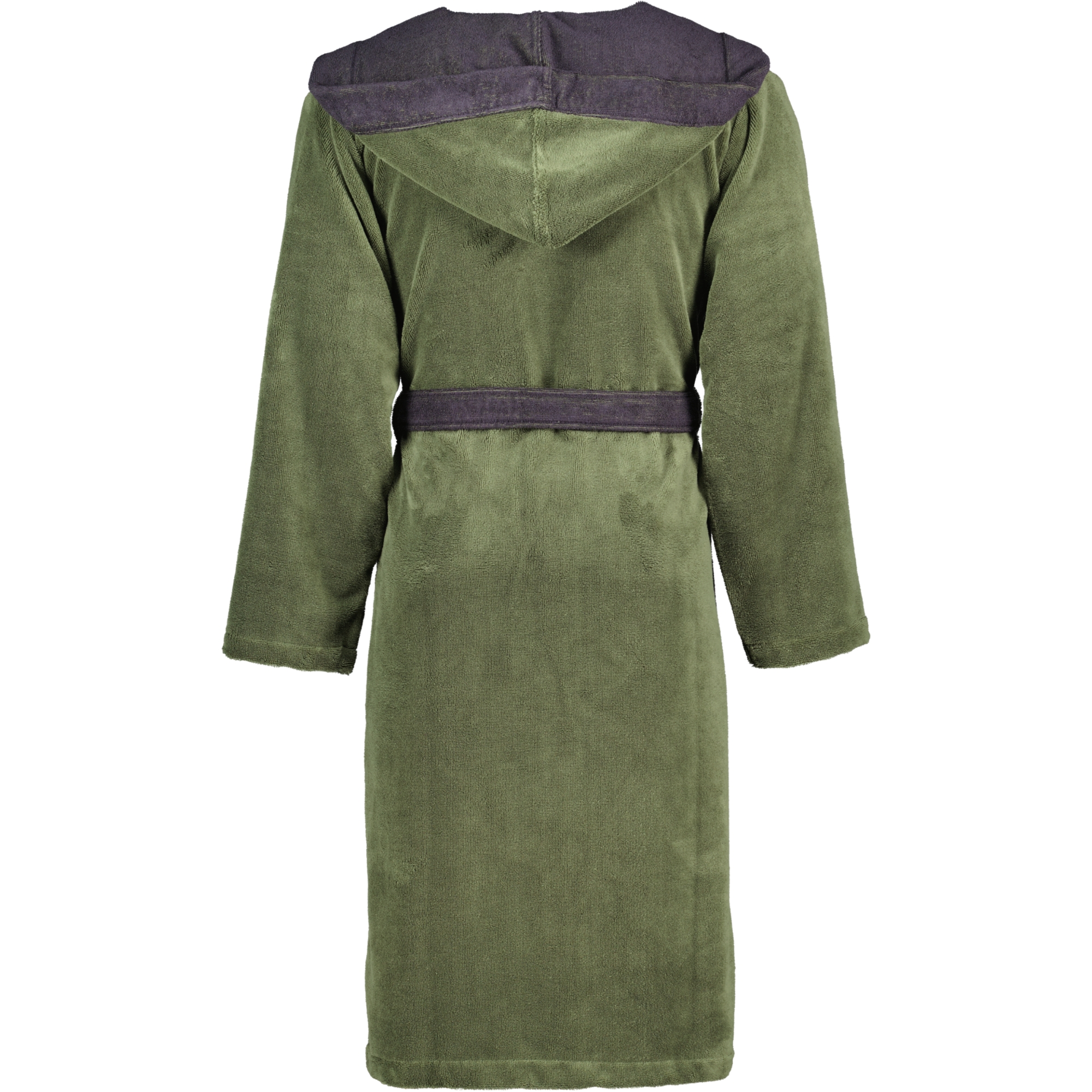 Vossen Bademäntel unisex Kapuze Poppy mud green/anthrazit - 0032