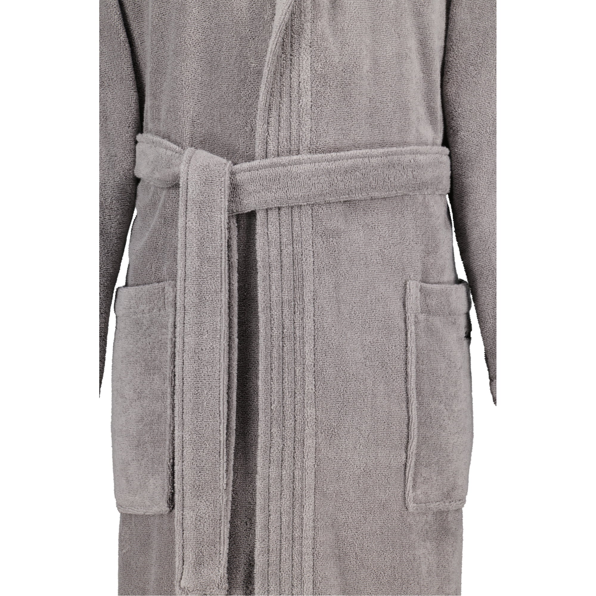 Cawö Home Bademantel Sauna Time Herren Kapuze 833 - Farbe: stein - 79 - L