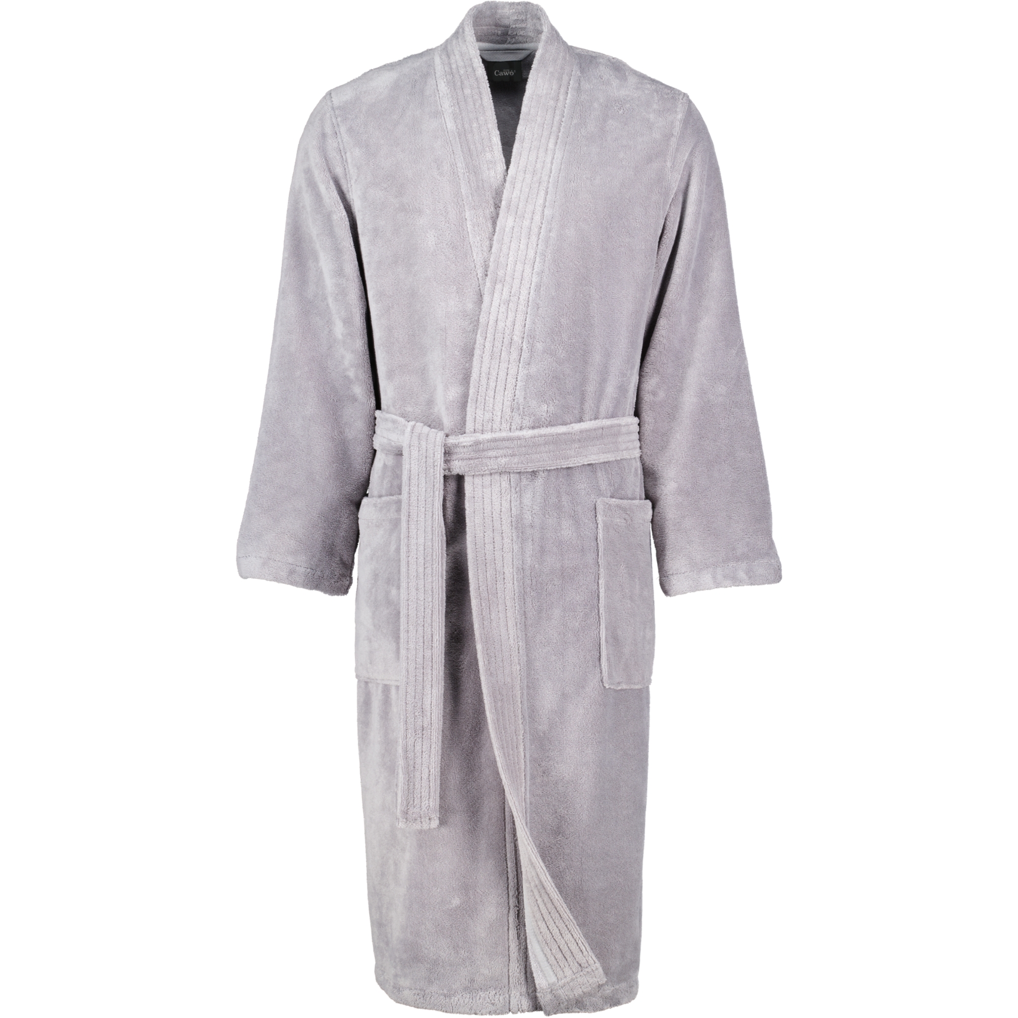Cawö Home Herren Bademantel Kimono 800 - Farbe: graphit - 73 - L