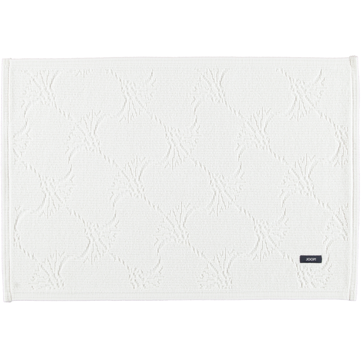 JOOP! - Badteppich New Cornflower 60 - Farbe: Weiß - 001 - 60x90 cm