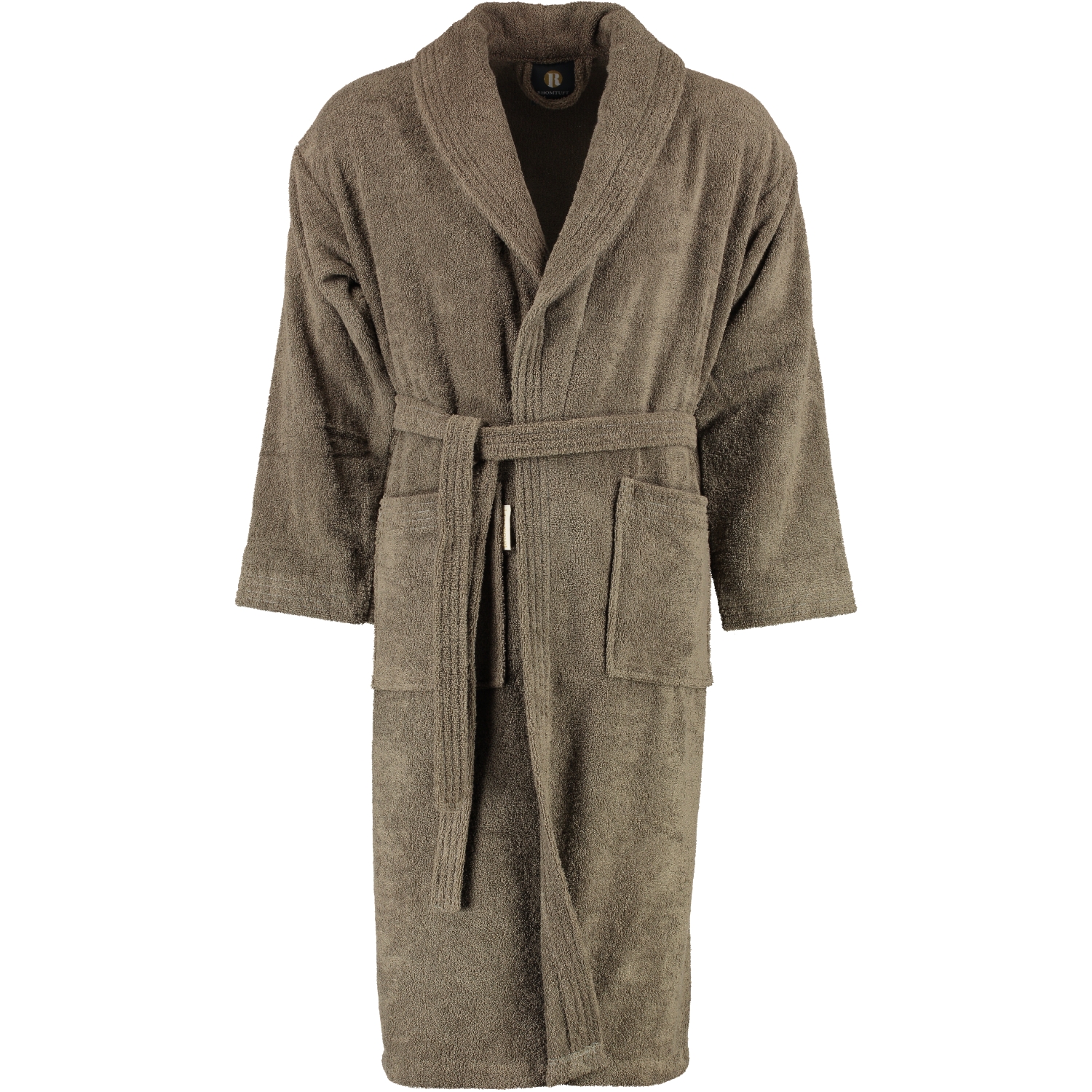Rhomtuft RHOMTUFT Bademäntel unisex Schalkragen Sir & Lady taupe - 58