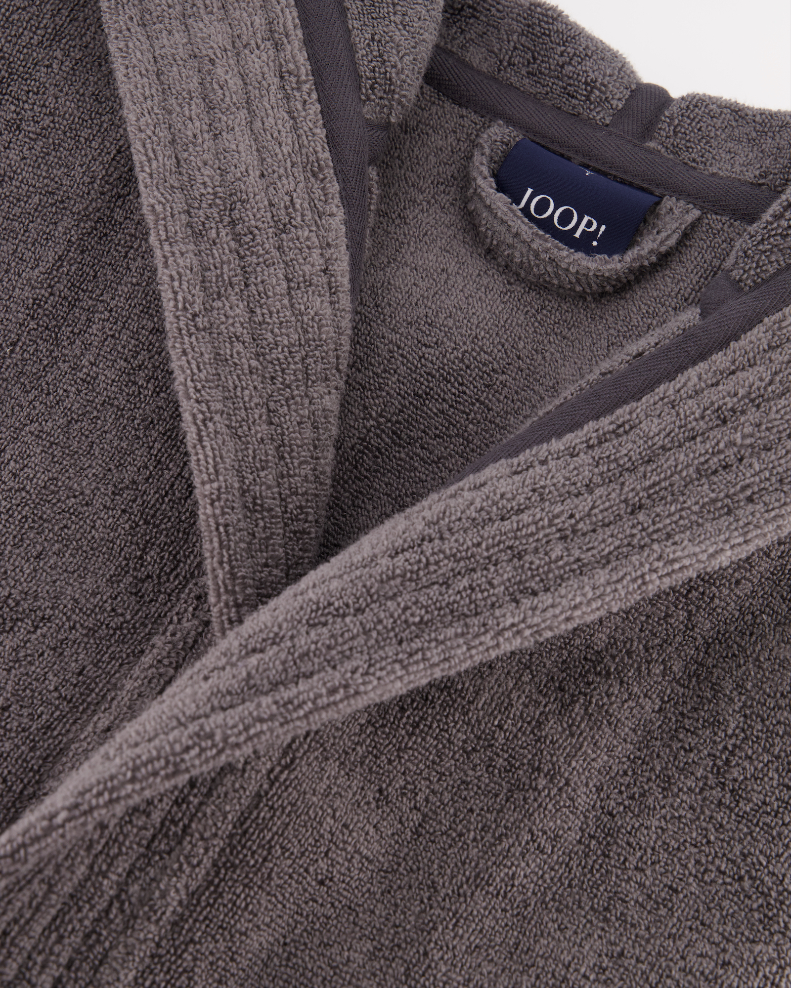 JOOP! Herren Bademantel - Kapuze 1648 - Farbe: Anthrazit - 767 - L