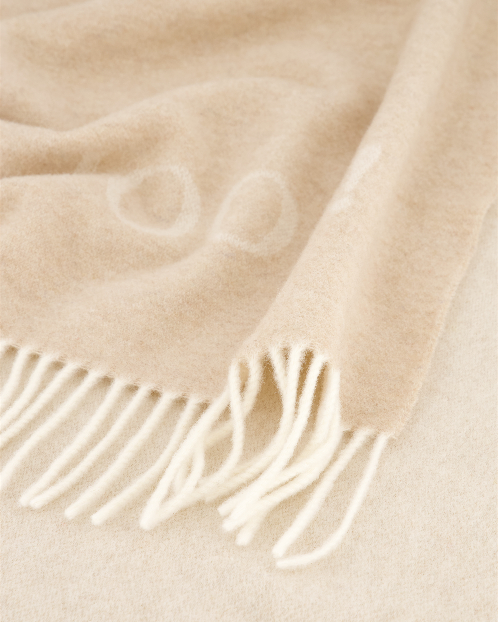 JOOP! Wohndecke Fine-Doubleface - Größe: 130x180 cm - Farbe: Creme-Natur