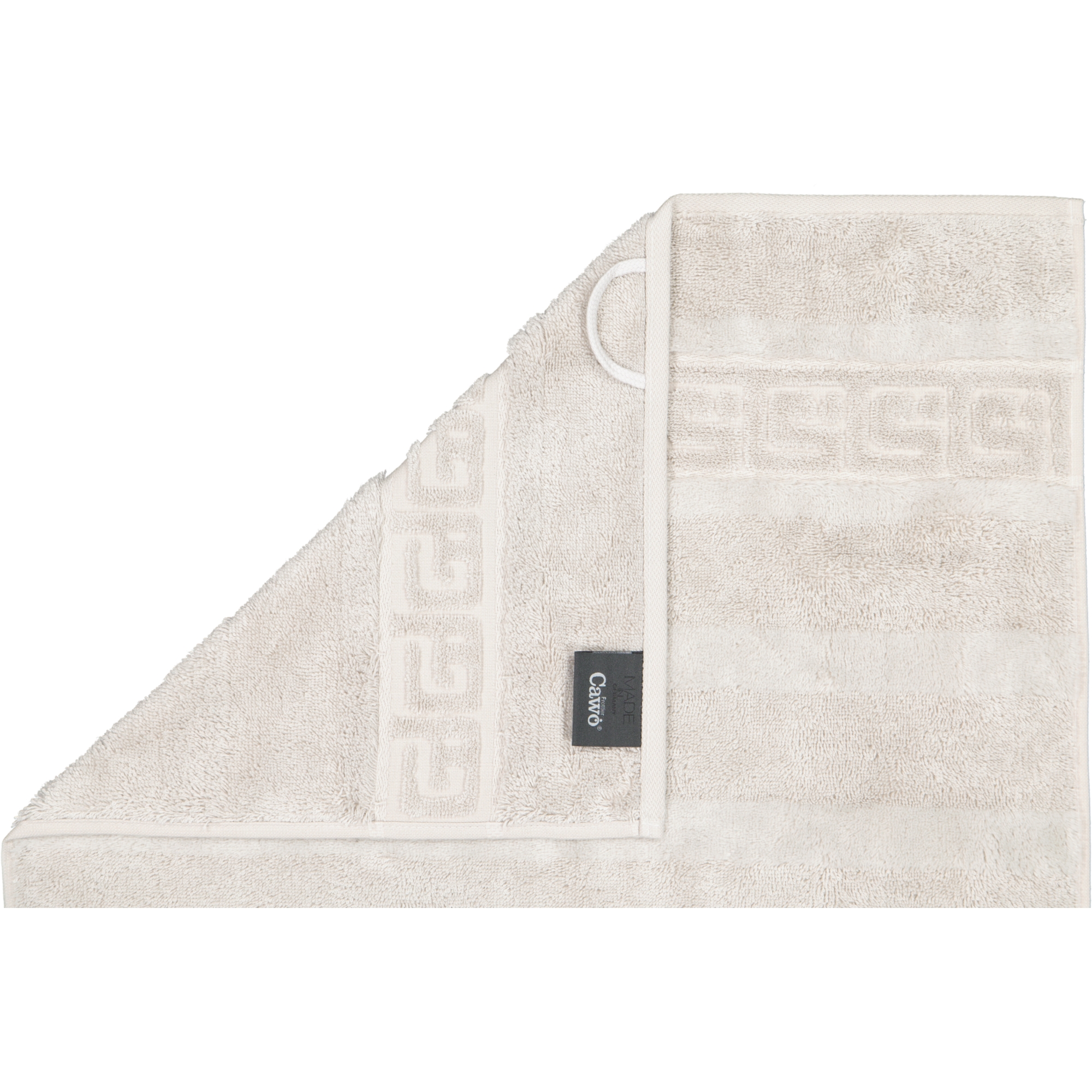 Cawö - Noblesse Uni 1001 - Farbe: 775 - silber - Gästetuch 30x50 cm