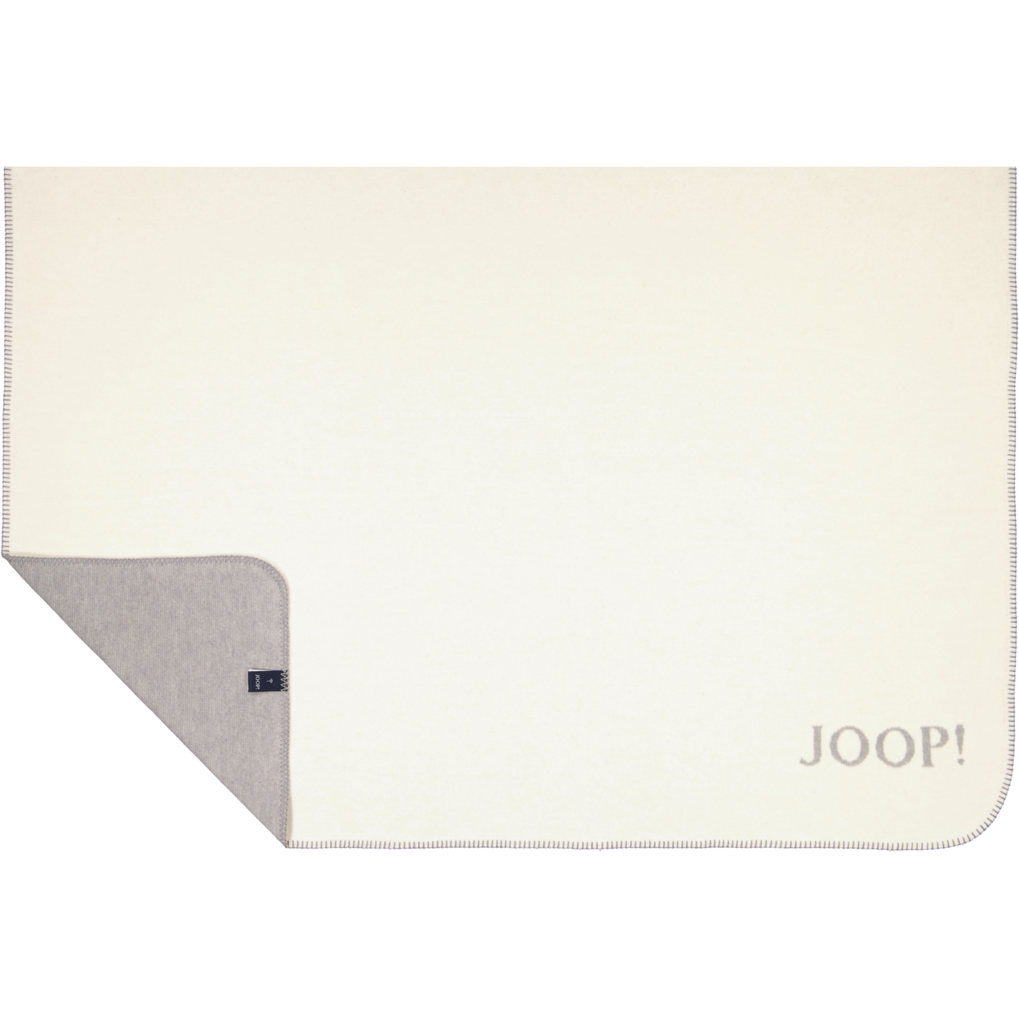 JOOP! Wohndecke Melange-Doubleface - Größe: 150x200 cm - Farbe: Natur-Silber