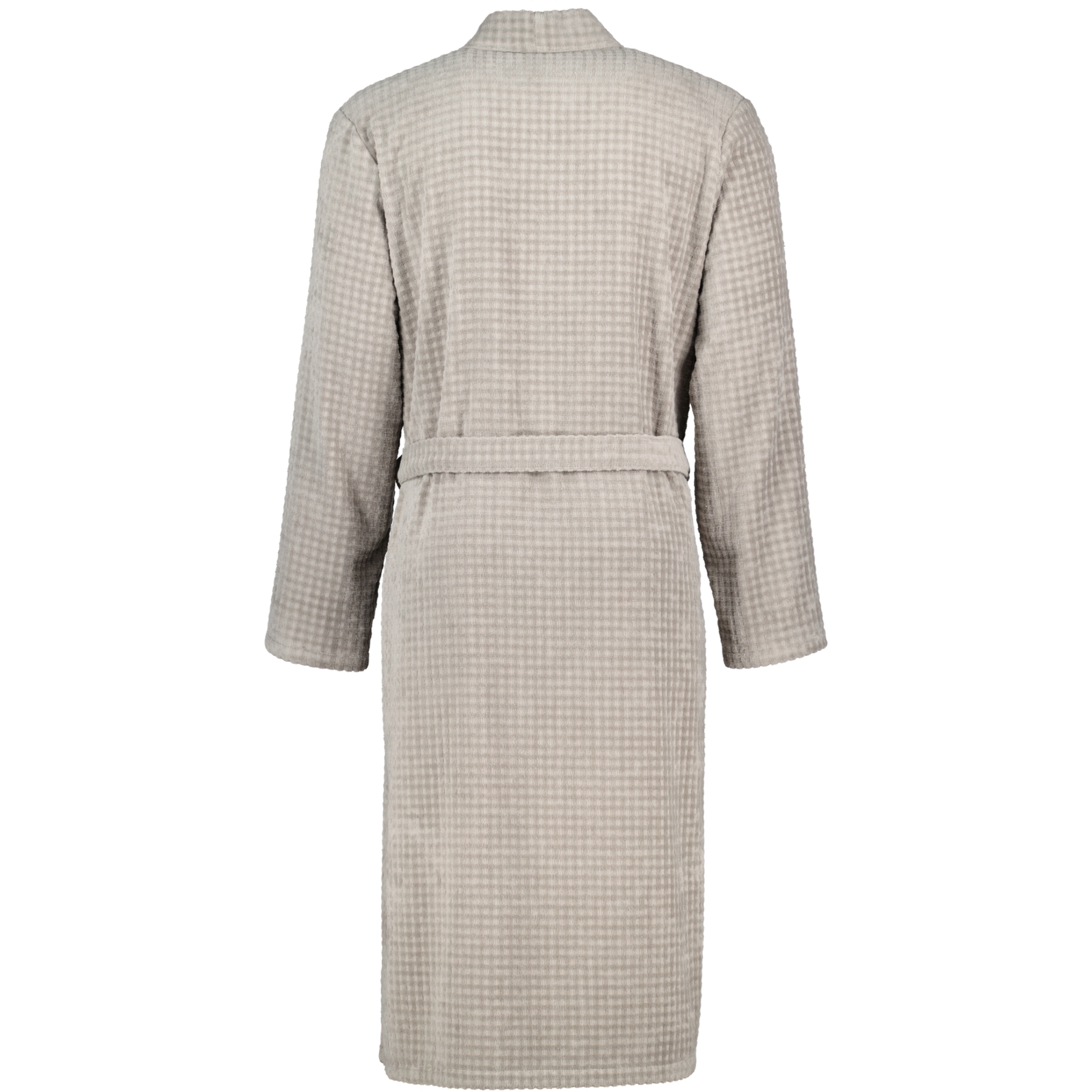 Cawö Bademäntel Herren Kimono Waffelpique 5508 graphit - 779