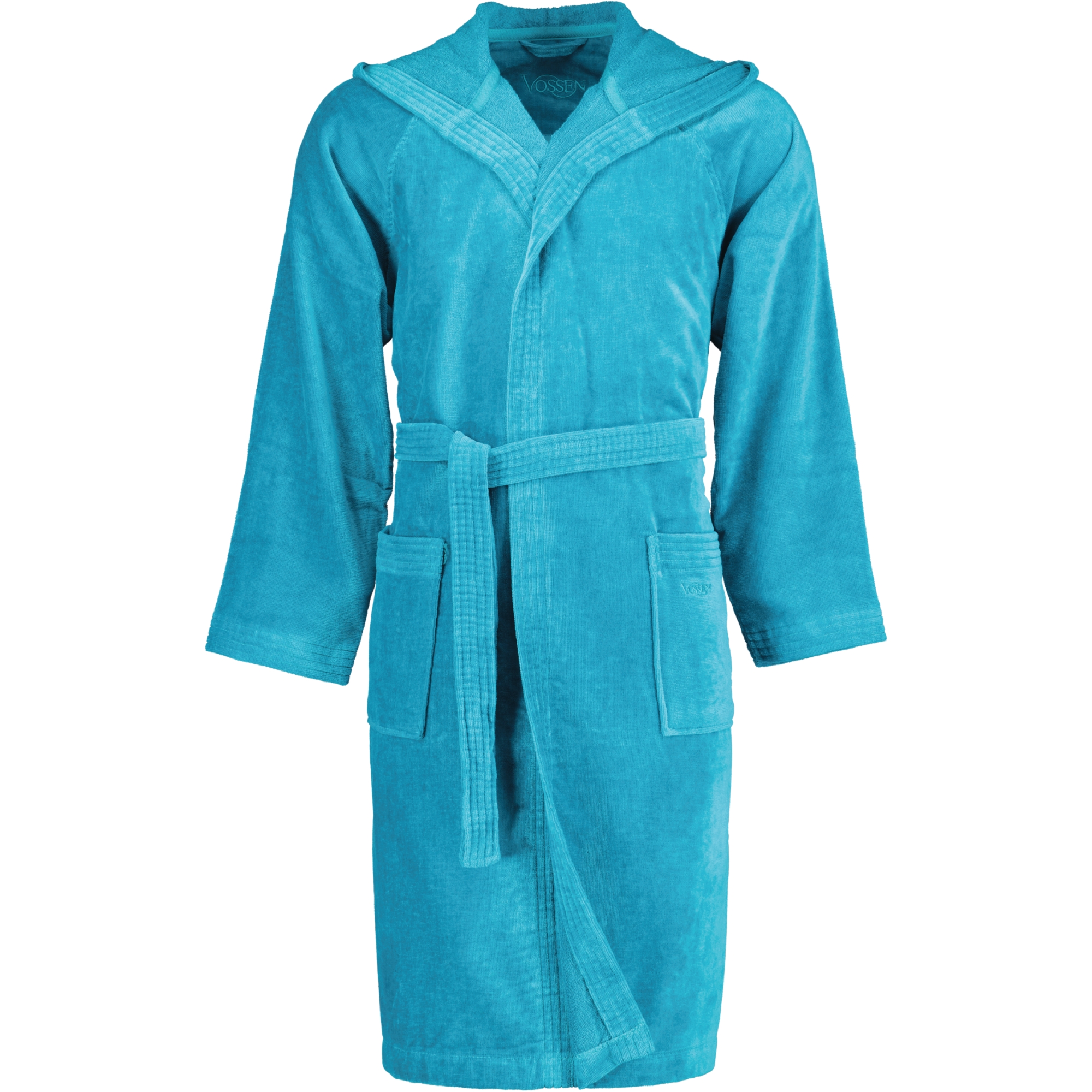 Vossen Bademäntel unisex Kurzmantel mit Kapuze Texas lagoon - 5890 - M