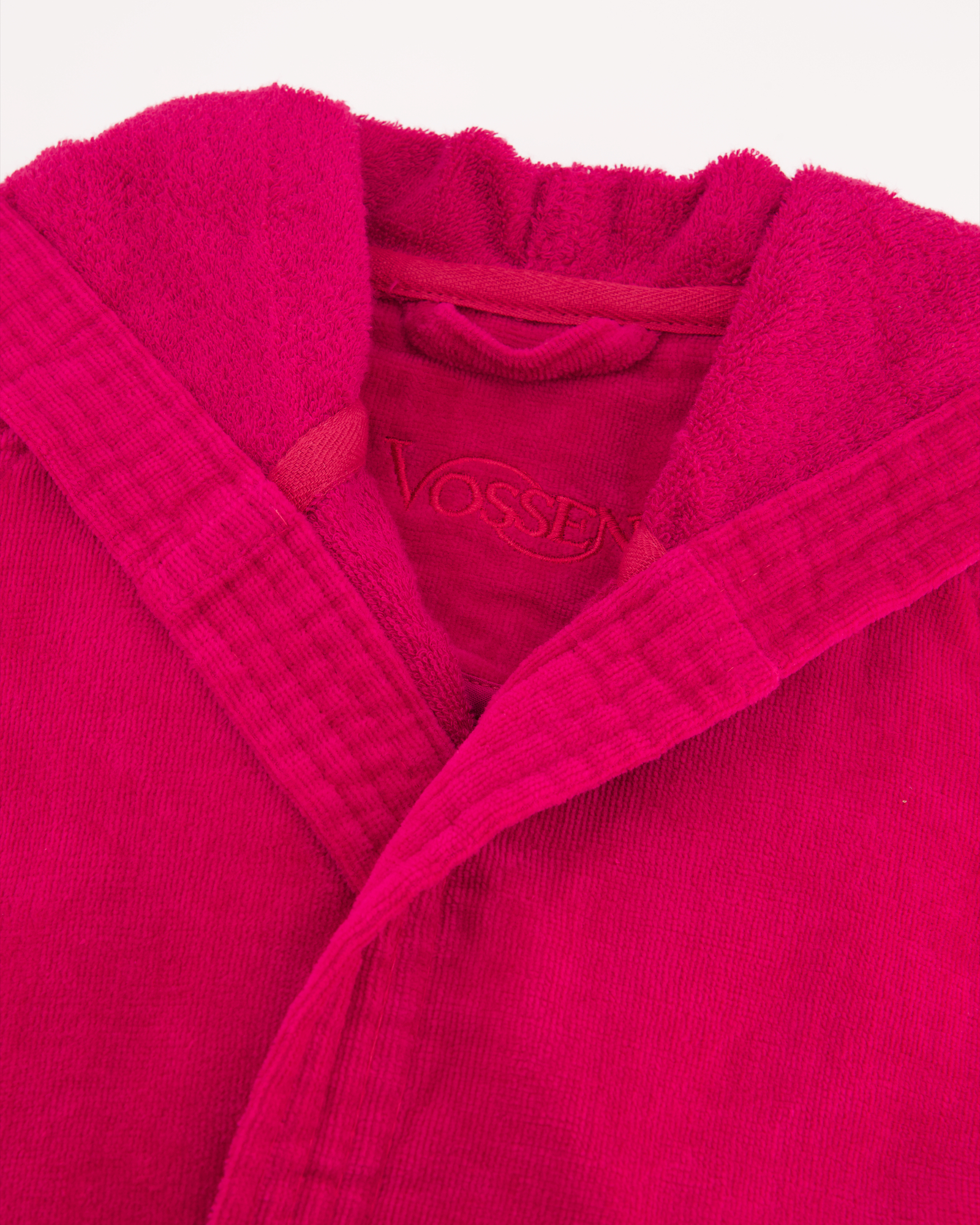 Vossen Bademäntel unisex Kurzmantel mit Kapuze Texas cranberry - 3770 - M